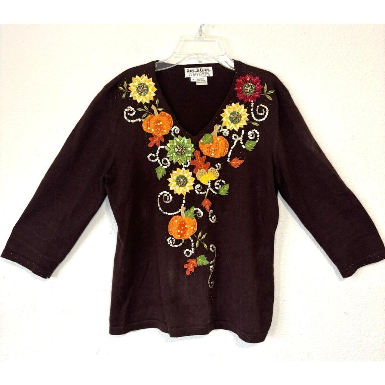 Source Unknown Women's Sweater - Brown - M – Vint… - image 1