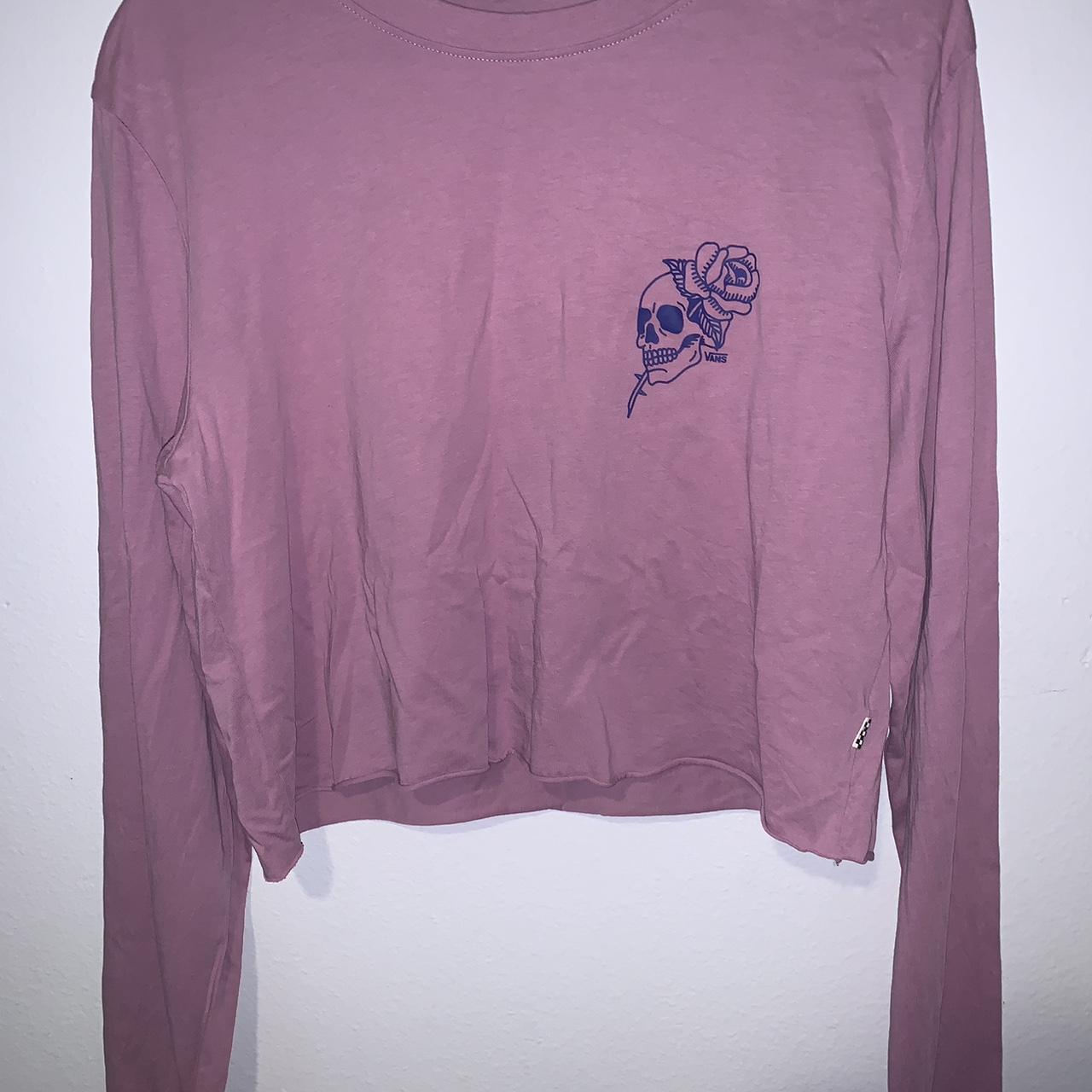 Skull long sleeve crop top Depop