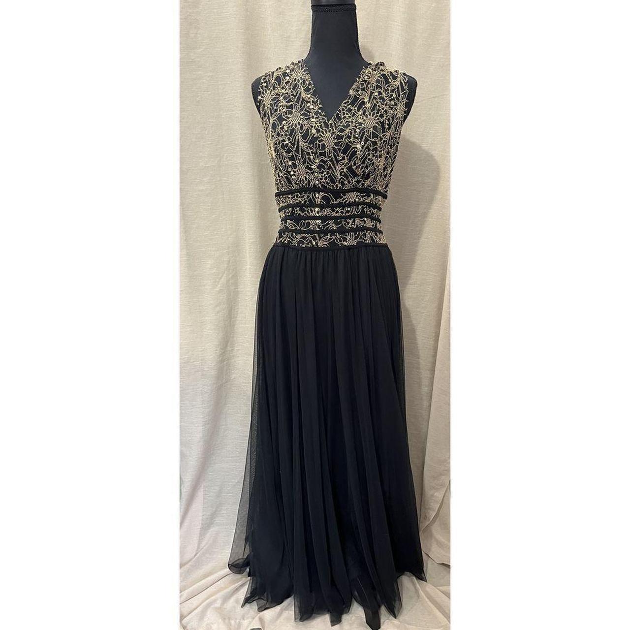 Candalite dress black and gold hotsell