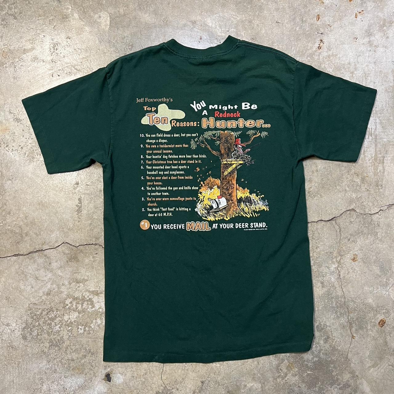 Vintage Redneck Hunter Jeff Foxworthy Single Stitch - Depop