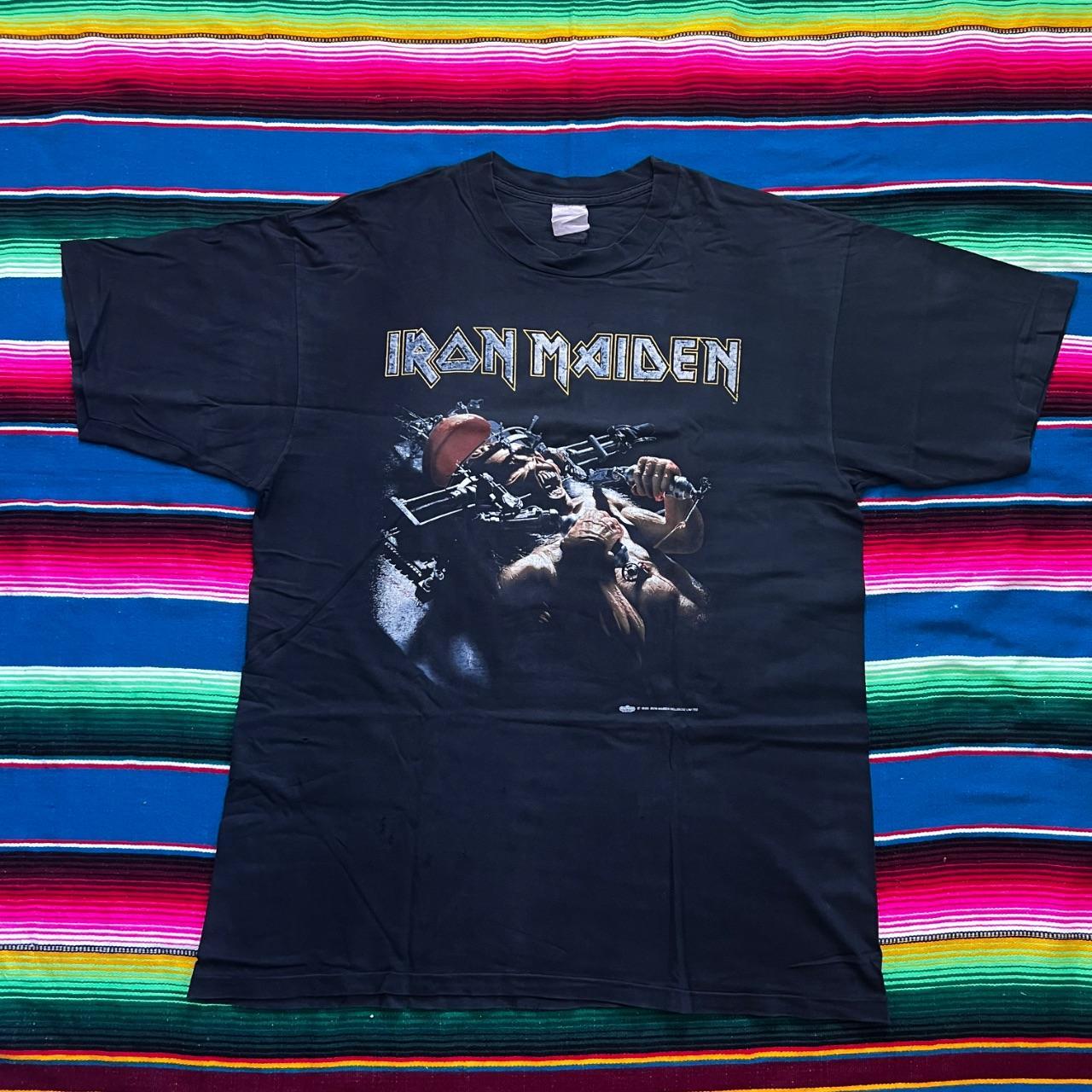 Vintage Iron Maiden 1995 Man On The Edge Tour Shirt | Depop