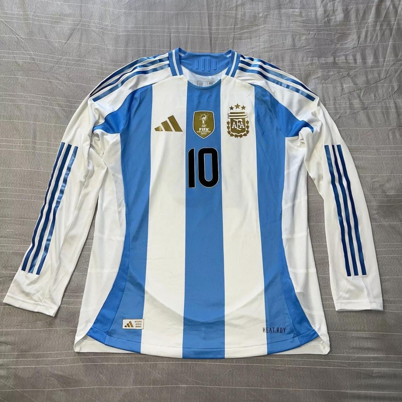 Adidas argentina long sleeve jersey best sale