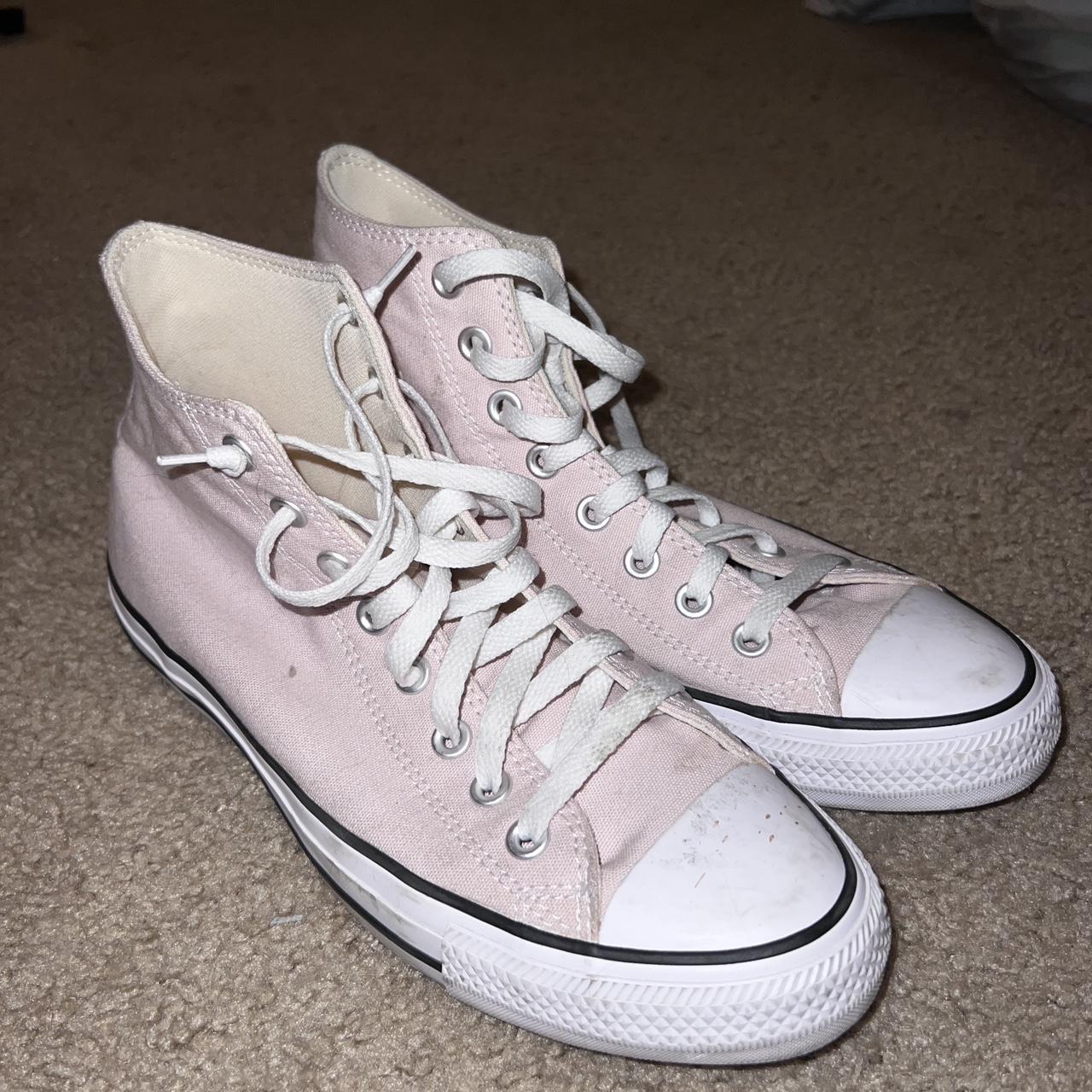 Barely pink converse best sale