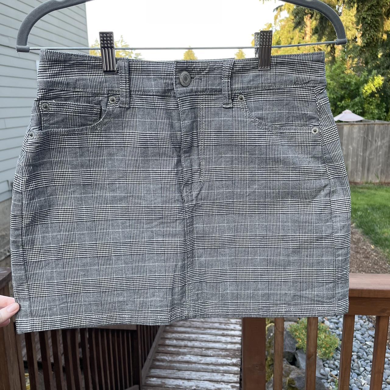 Gingham American Eagle Black Mini Skirt American Eagle Mini Skirt