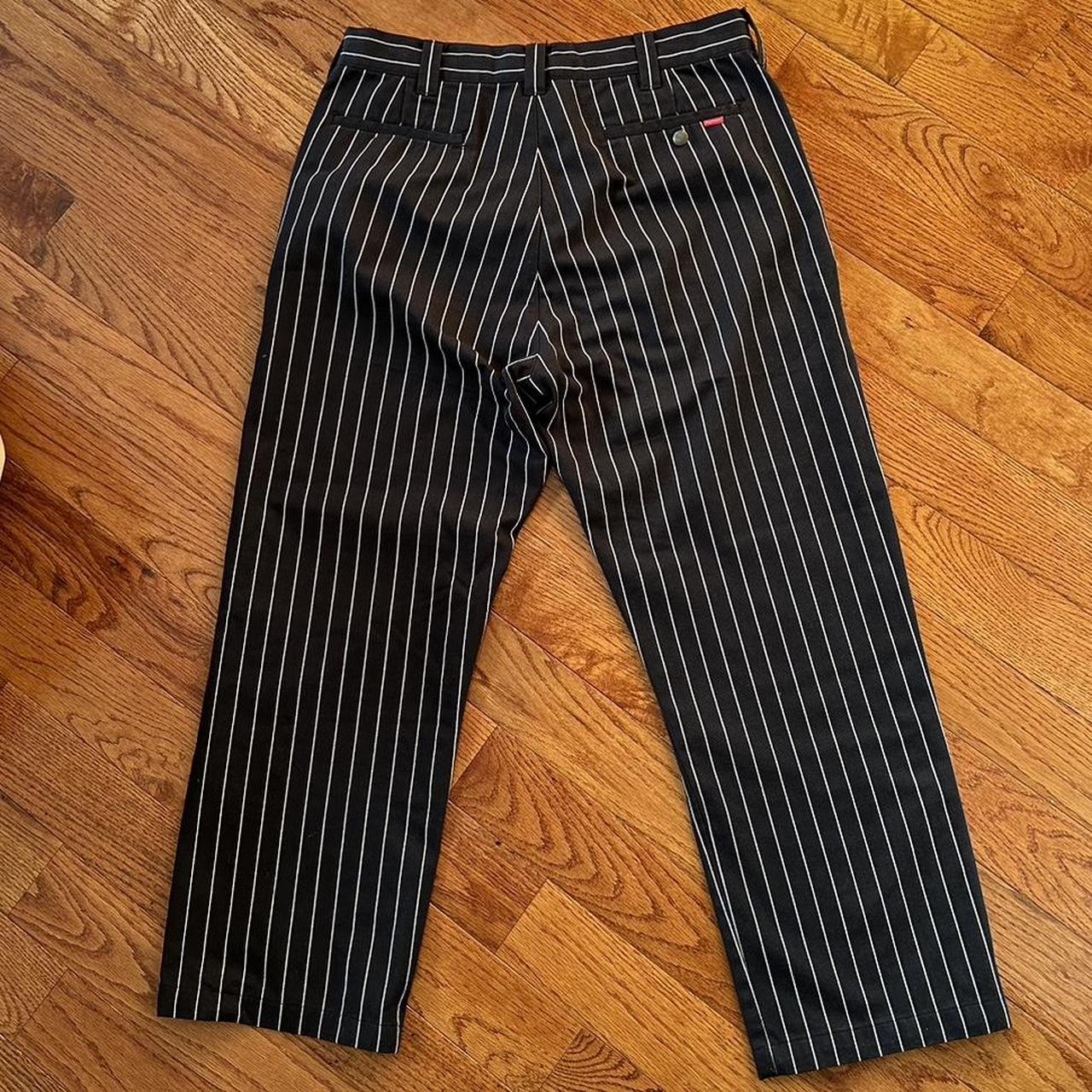Supreme Pin Stripe Pants No flaws, rips, or | Depop