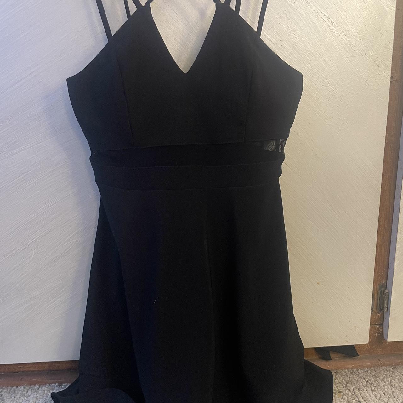 Black honey and Rosie vintage dress cross neck Depop