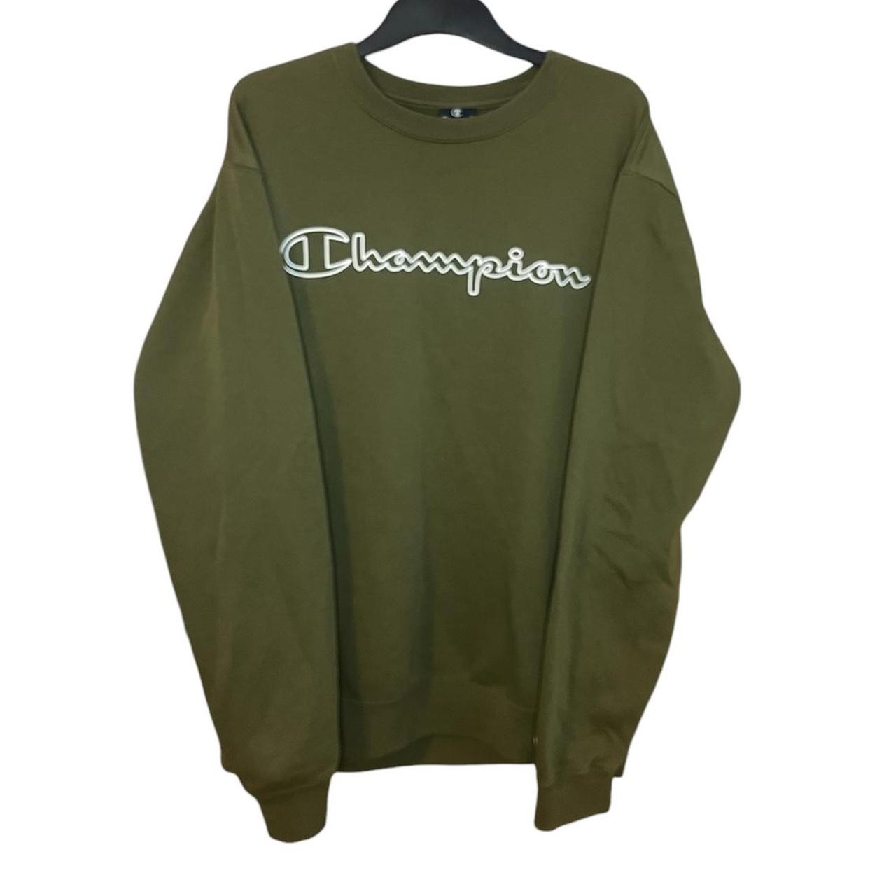 Sage green ungreatful champion crewneck