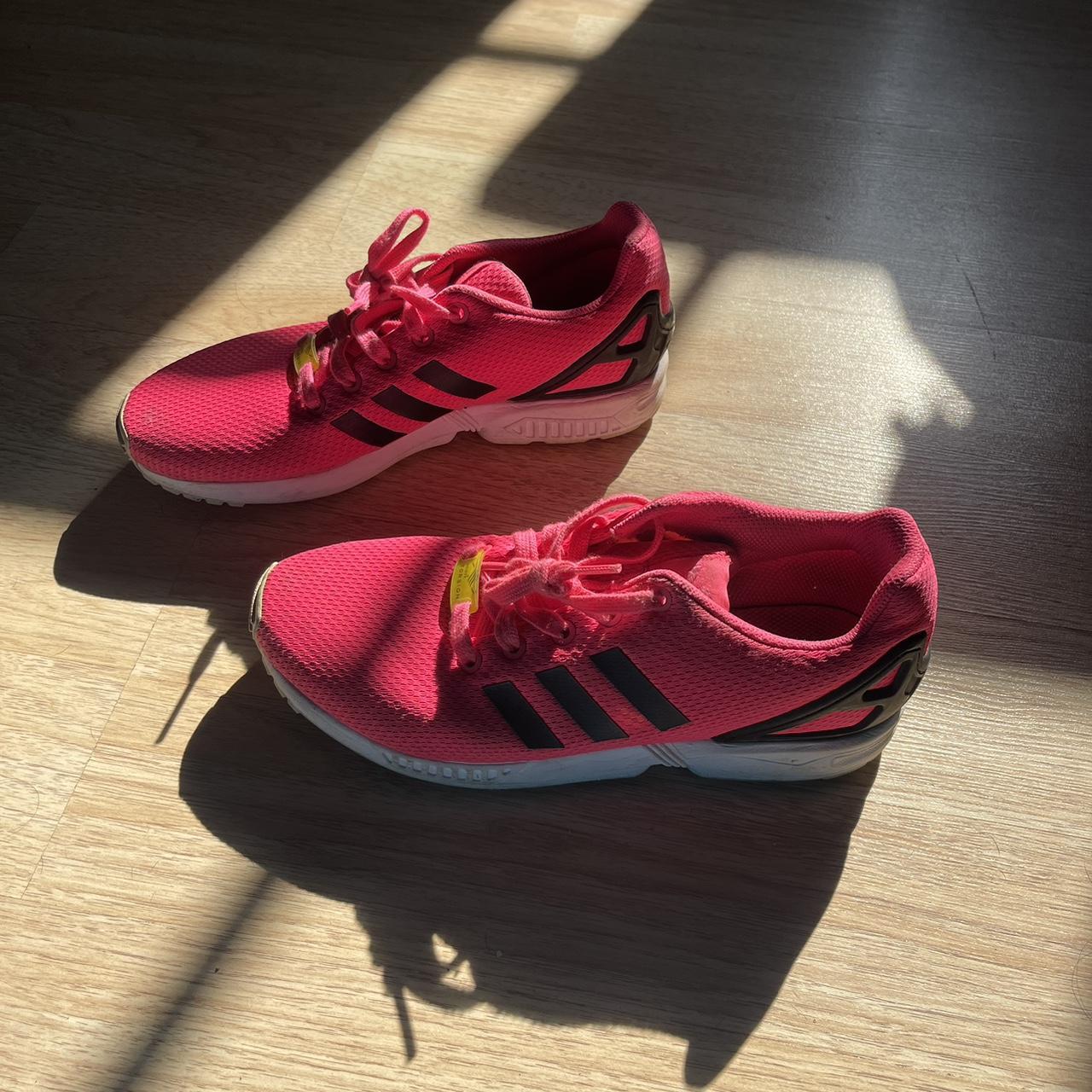 Pink adidas zx flux on sale