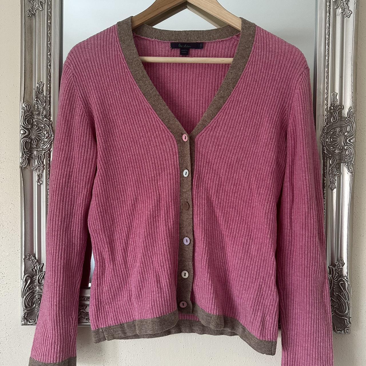 Boden pink cardigan best sale