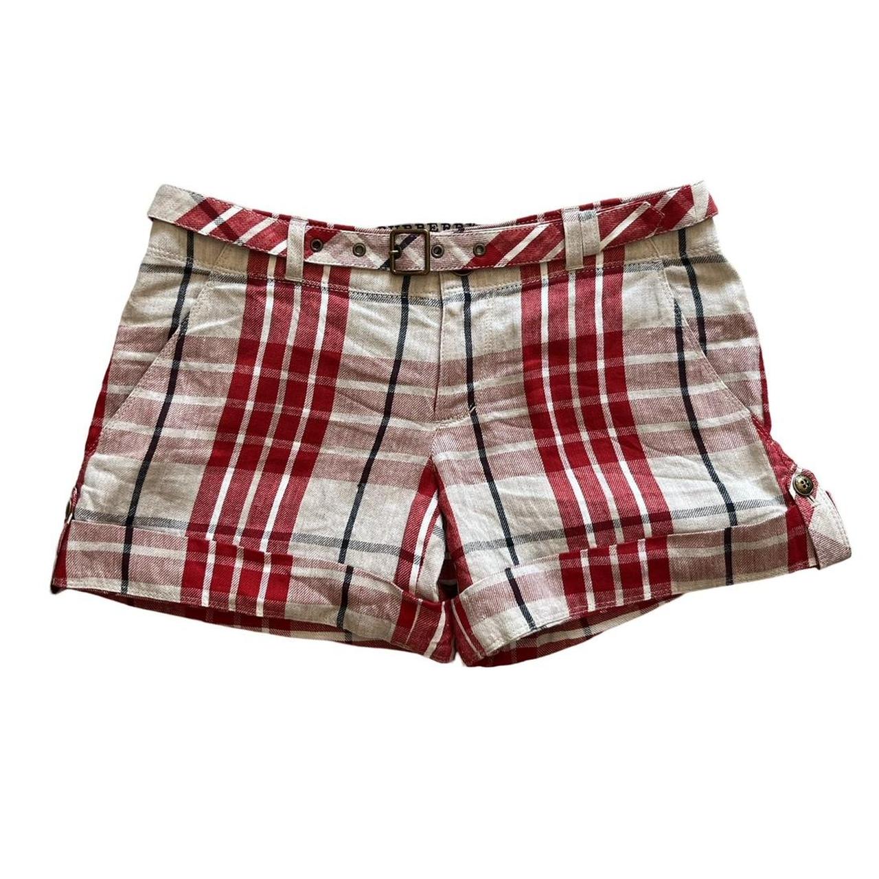 Burberry shorts womens red on sale