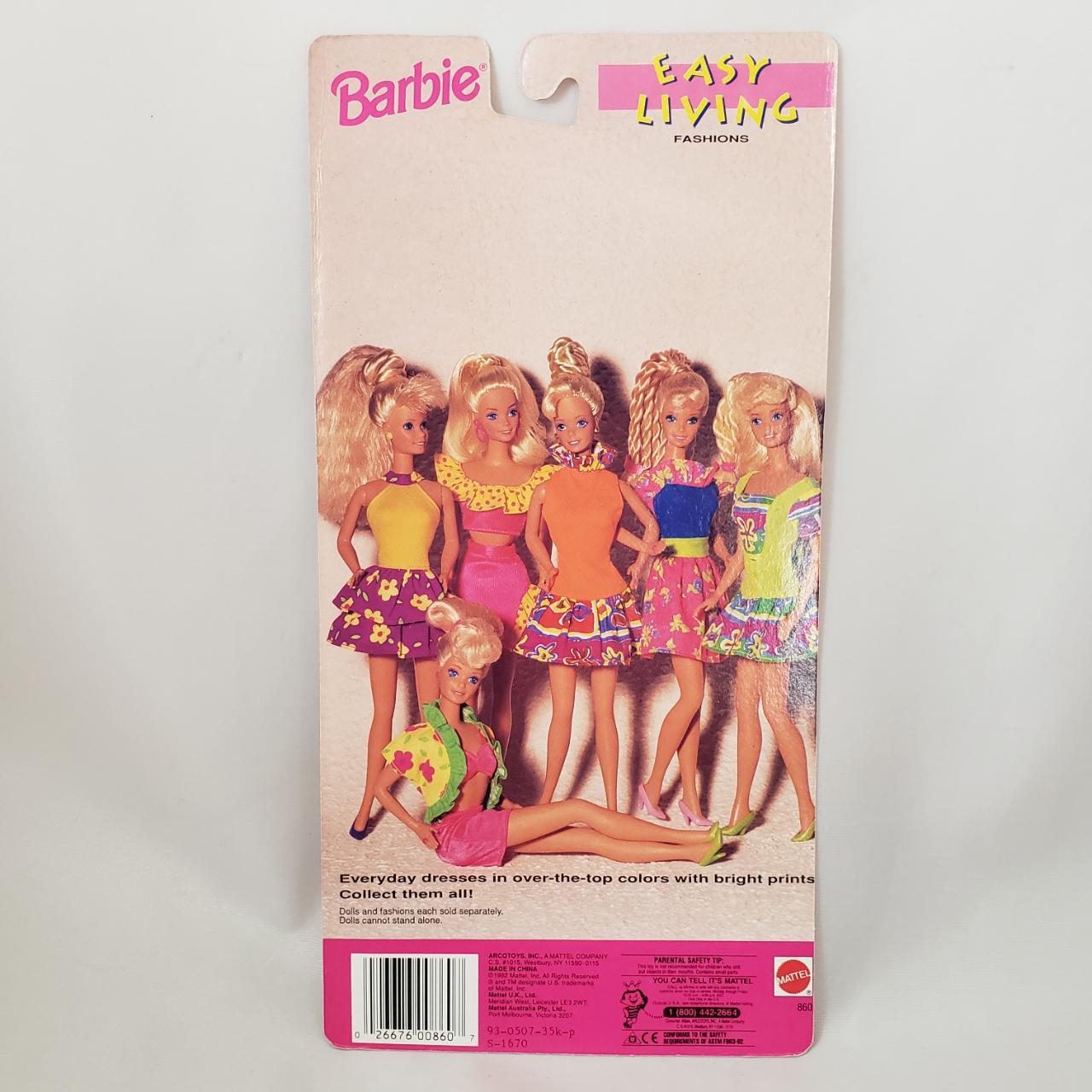 1992 Barbie Easy Living Fashions Neon Orange