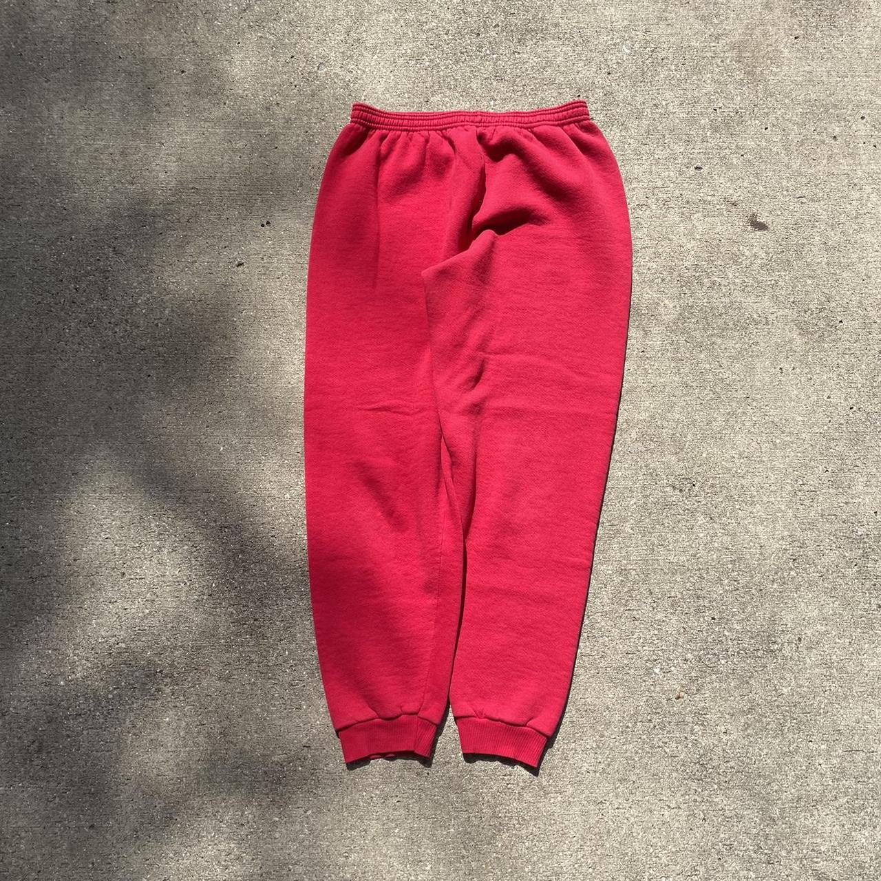 Vintage red Lee heavyweight sweatpants Waist Depop