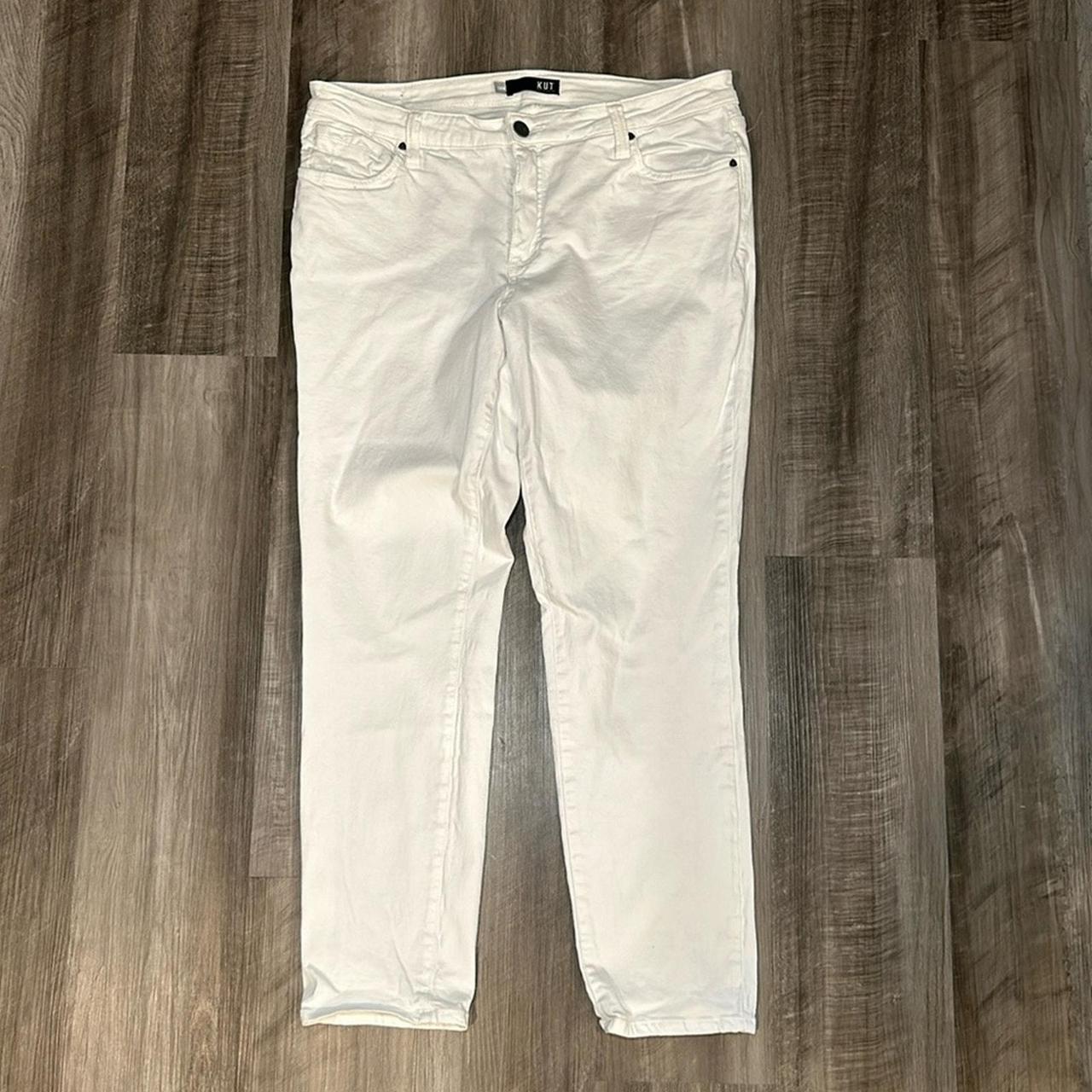 Kut from the orders kloth catherine boyfriend jeans white