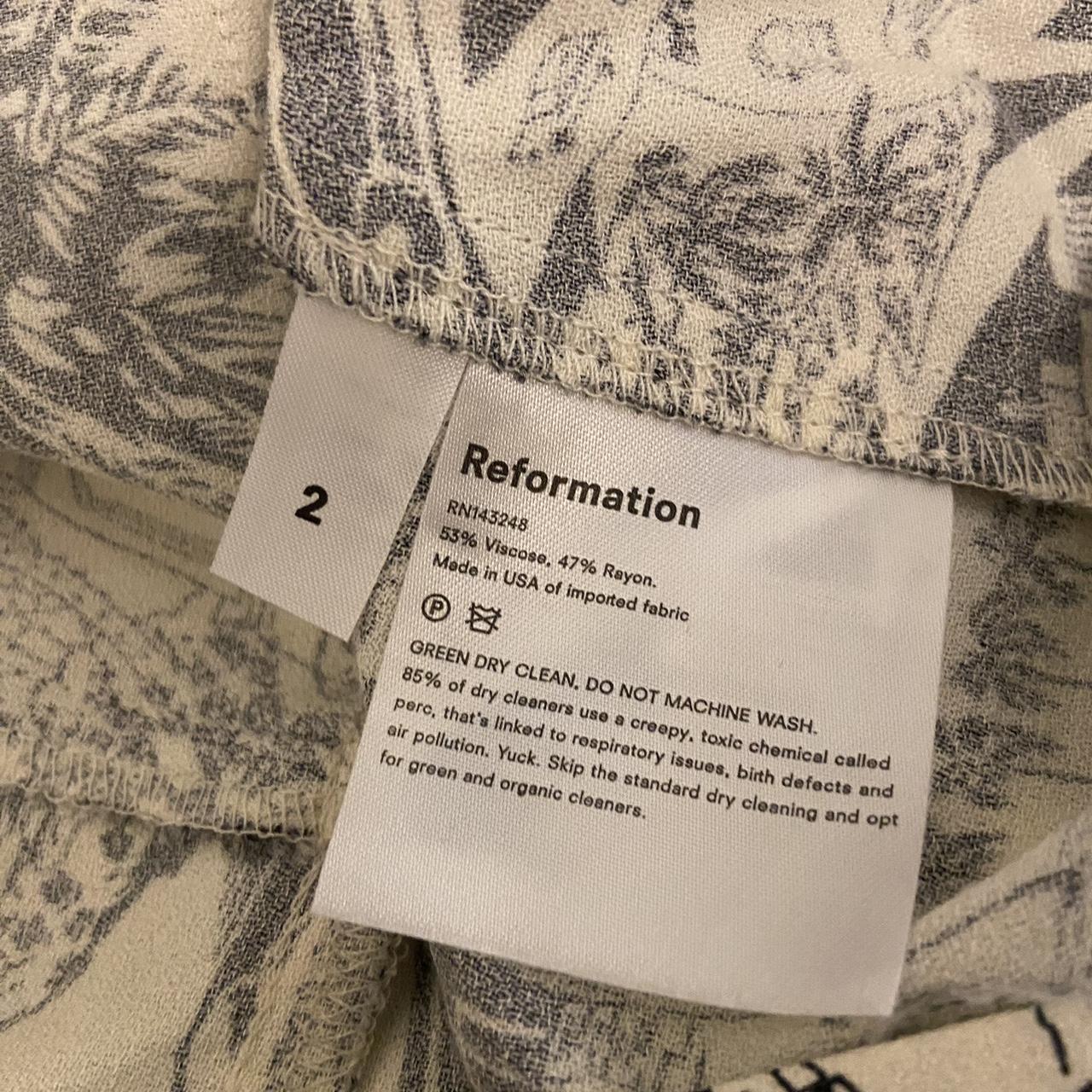 【新品未使用タグ付き】 Reformation ワンピース 未使用] Reformation ワンピース XSの通販 by ✨｜ラクマ