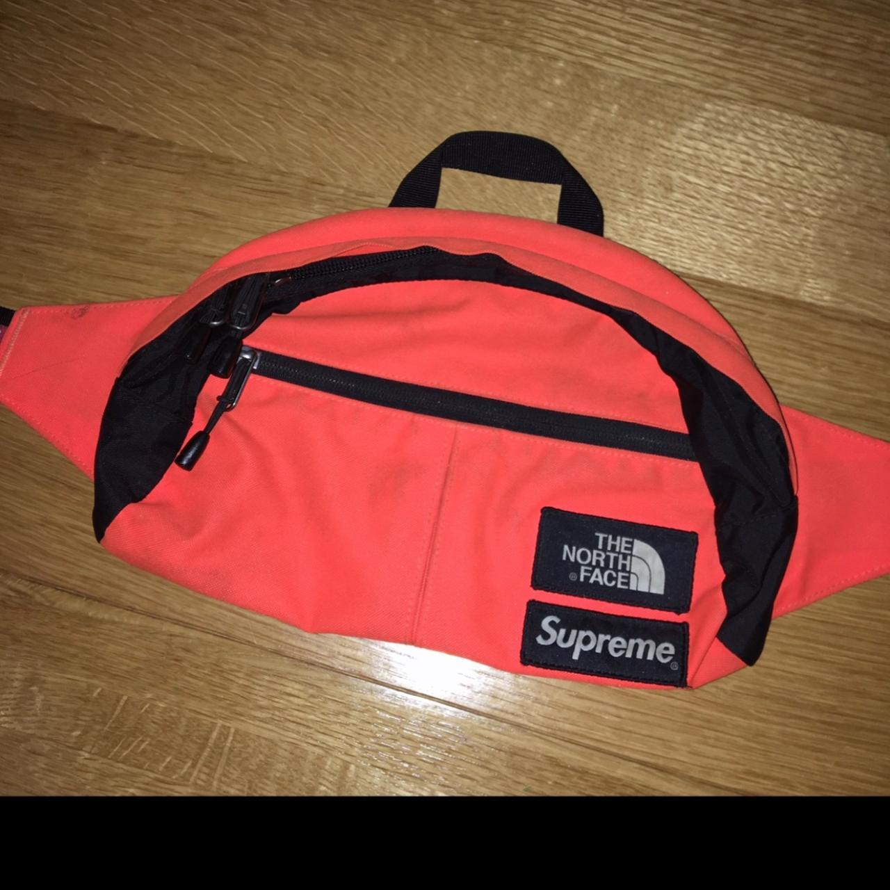 Supreme North Face bum bag , side bag . In great... - Depop