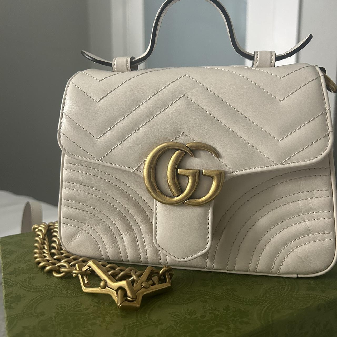 GG marmont mini top handle (Gucci) Box and dust Depop