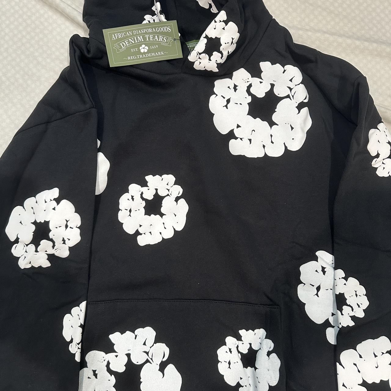 Demin tears hoodie - Depop