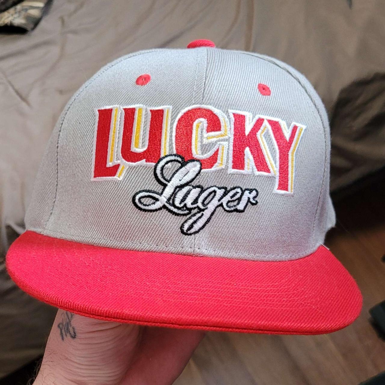 Lucky Lager Beer Branded Snapback, Mint condition