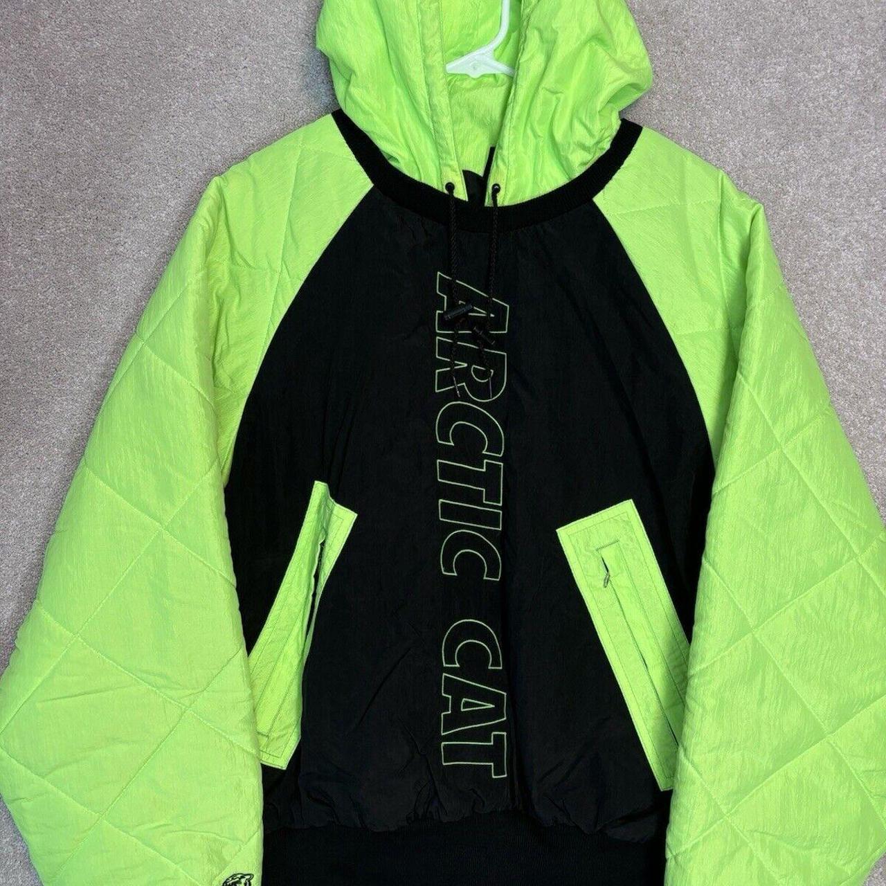 Vintage Arctic Cat Jacket Mens Medium Neon Green. Depop