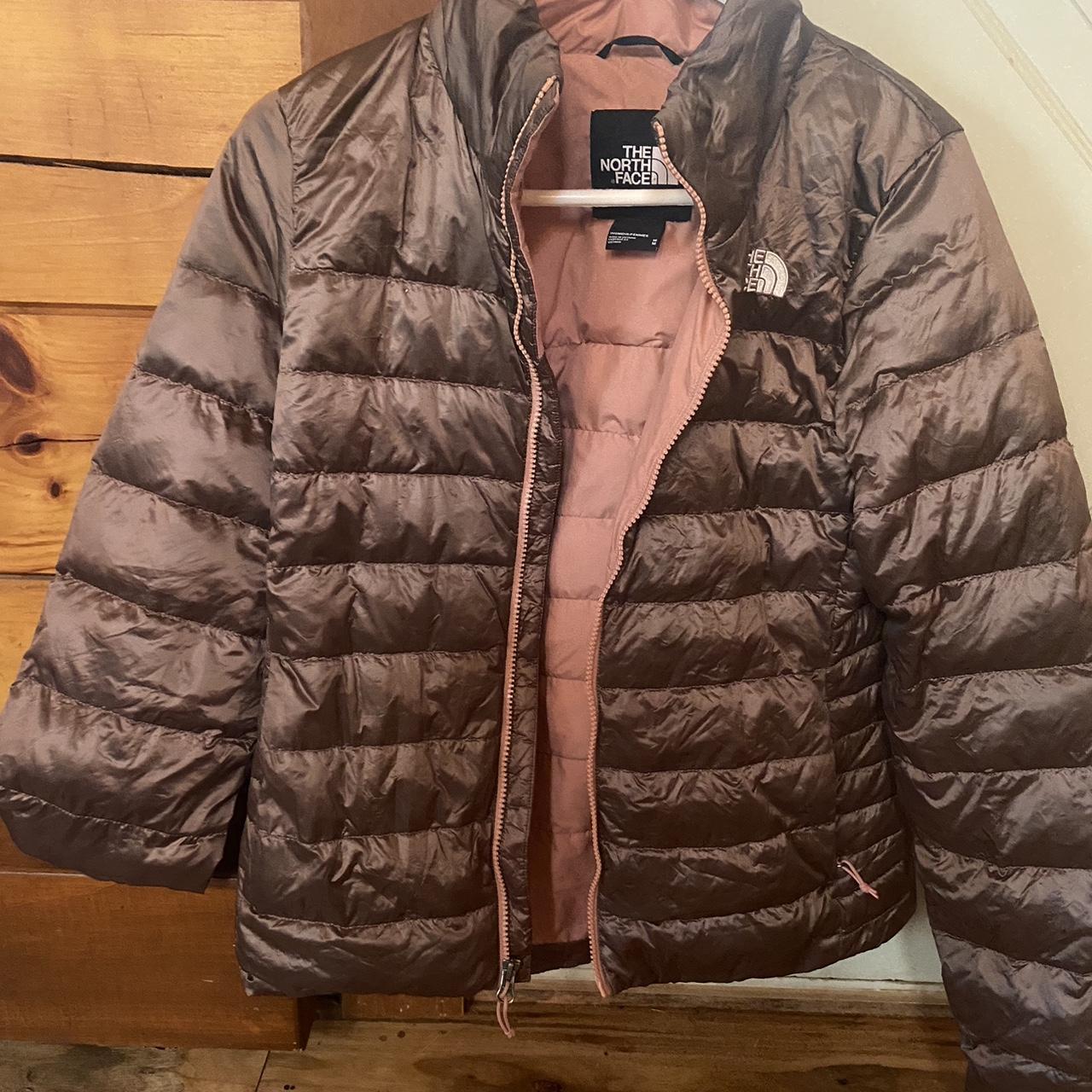 Rose gold north face coat on sale