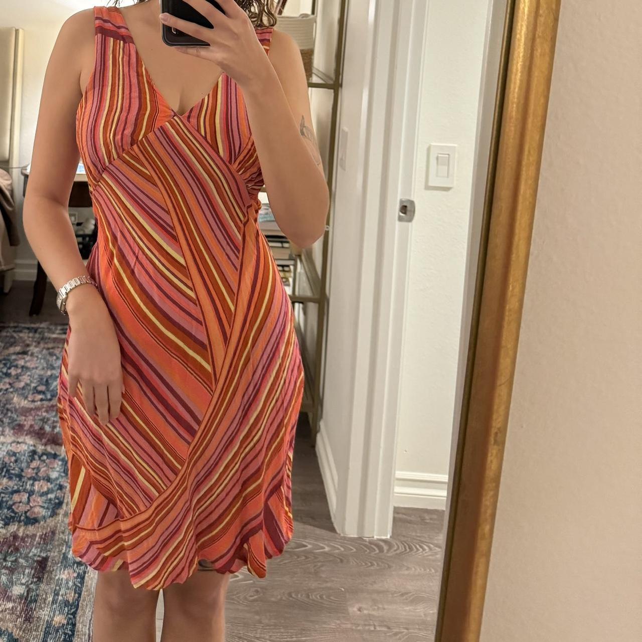 Striped Target Wild Fable mini dress with back