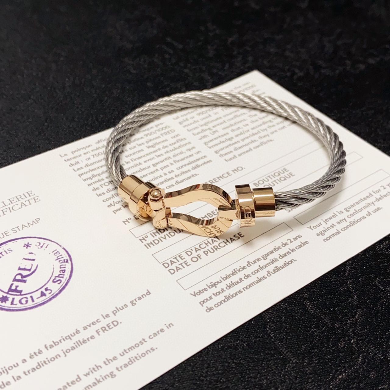 Gold Imitation Bracelet Fred Fred] Fred Force 10 Mini K18 Pink