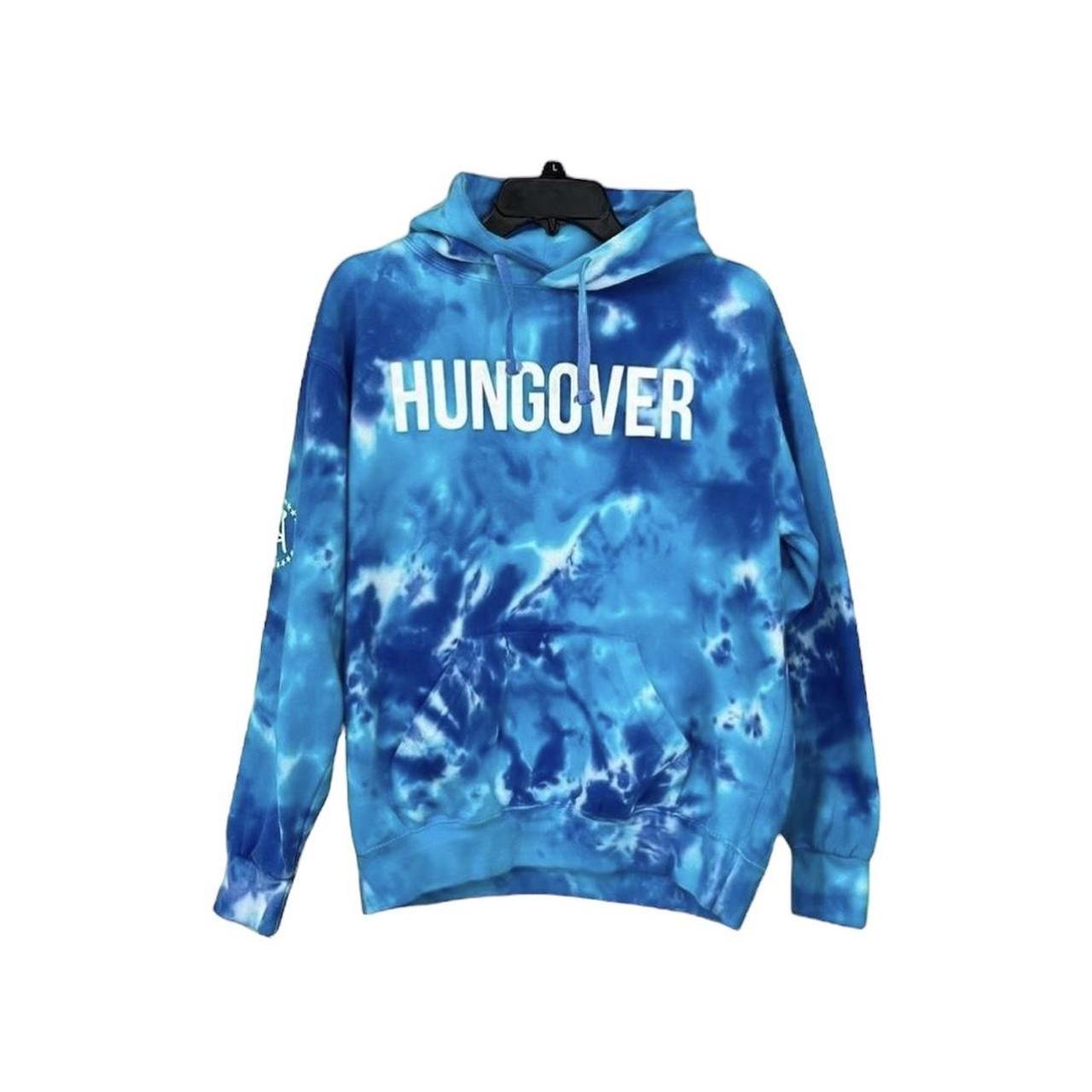 Barstool Sports Blue Tie Dye Hungover Hoodie adult. Depop