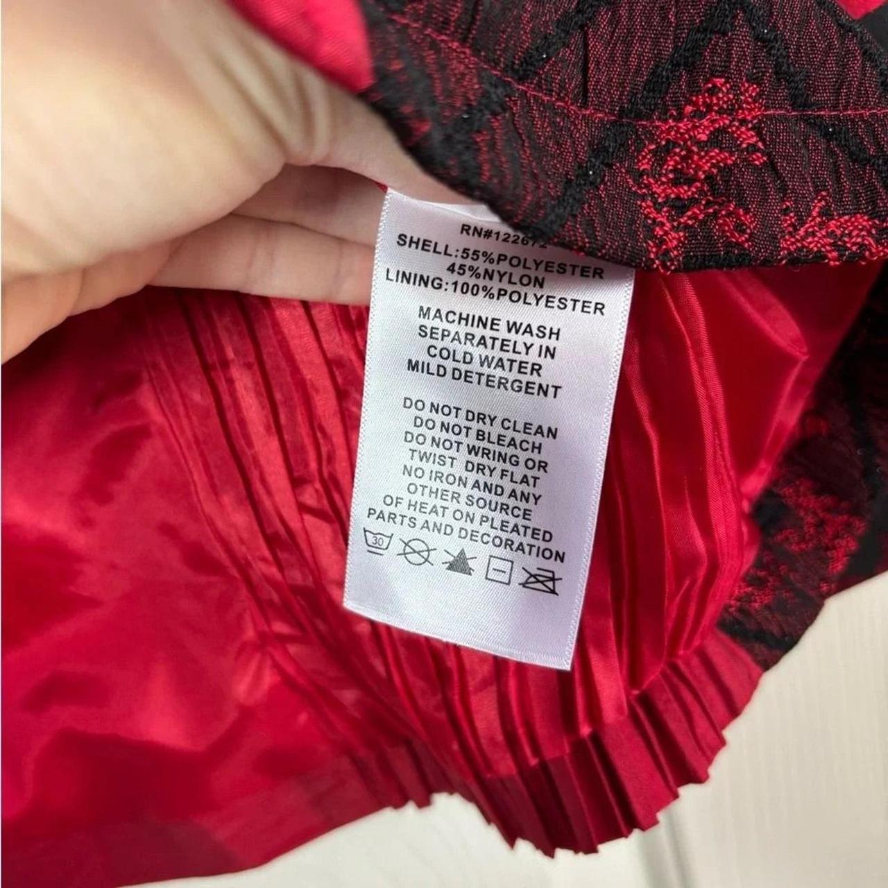 Women's Jacket - Red/Black - M – Patchwork Jacket… - image 7