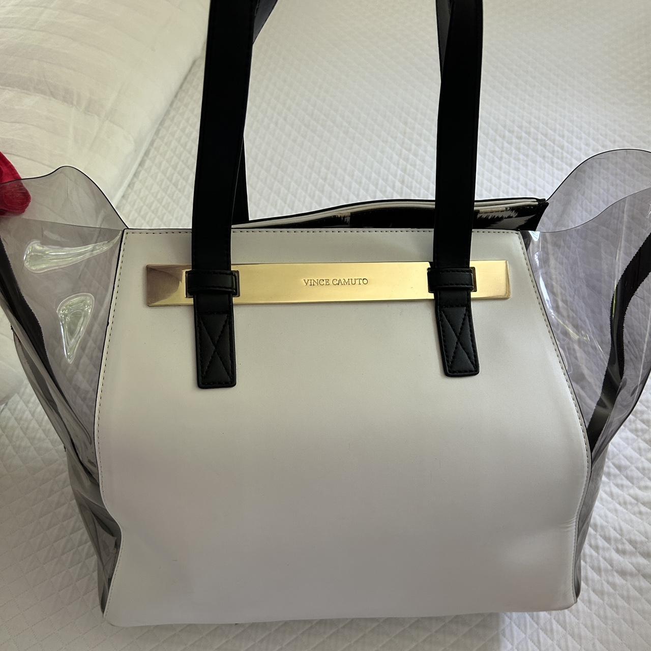 Vince Camuto White and clear tote. Brand New