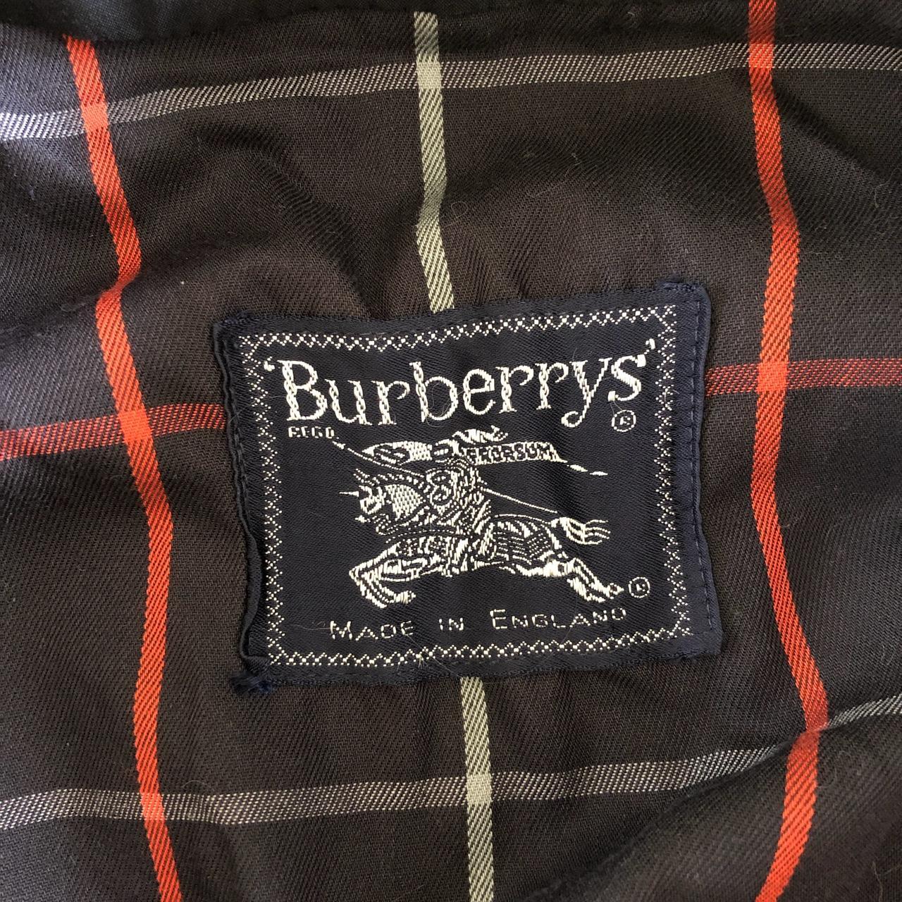 Iconic vintage 1980s burberrys navy Harrington... - Depop