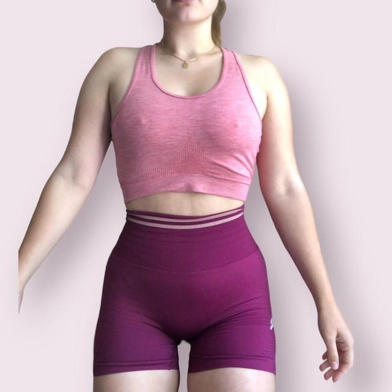 Alphalete Aero Cut Out Open Back Racer Sports Bra... Depop