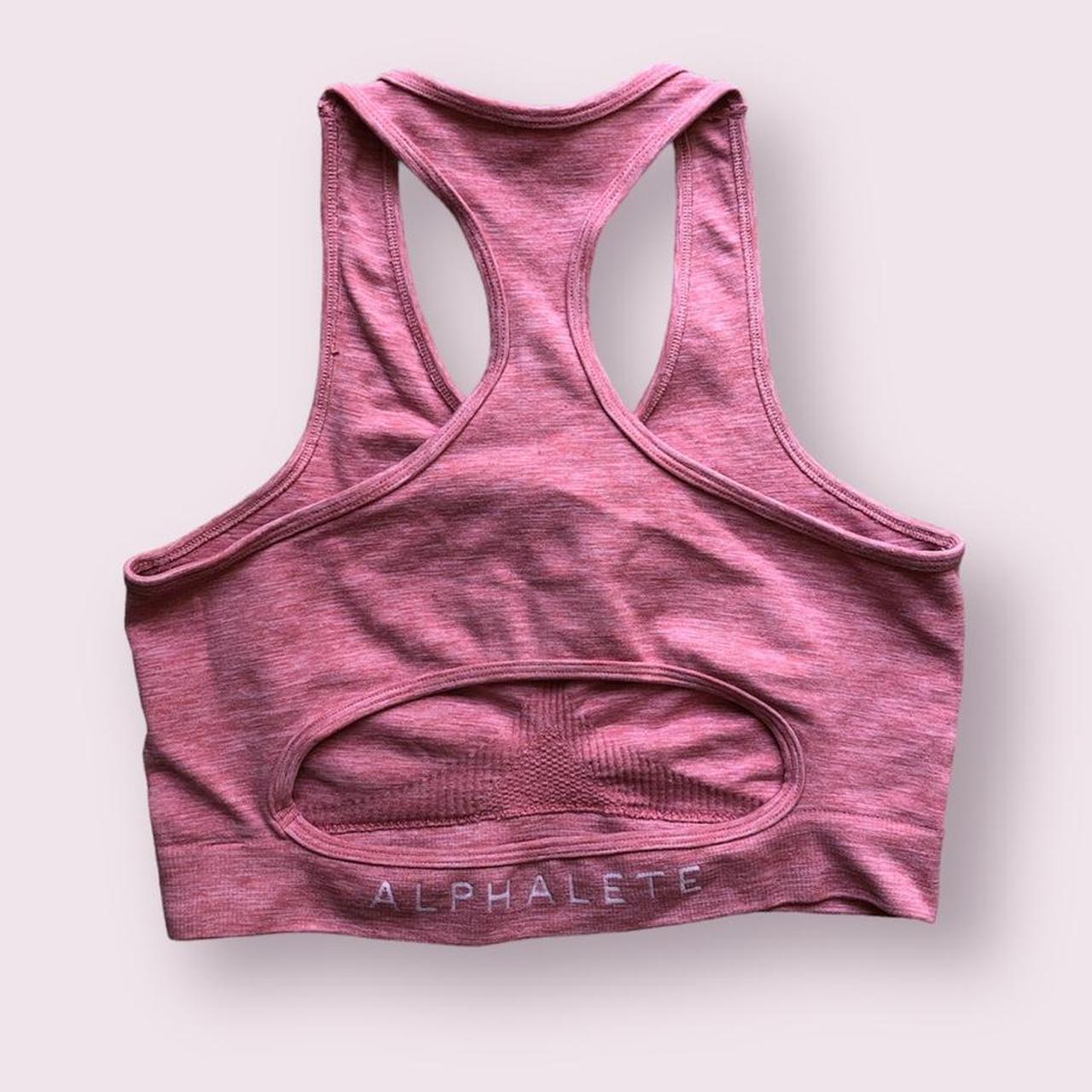 Alphalete Aero Cut Out Open Back Racer Sports Bra... Depop