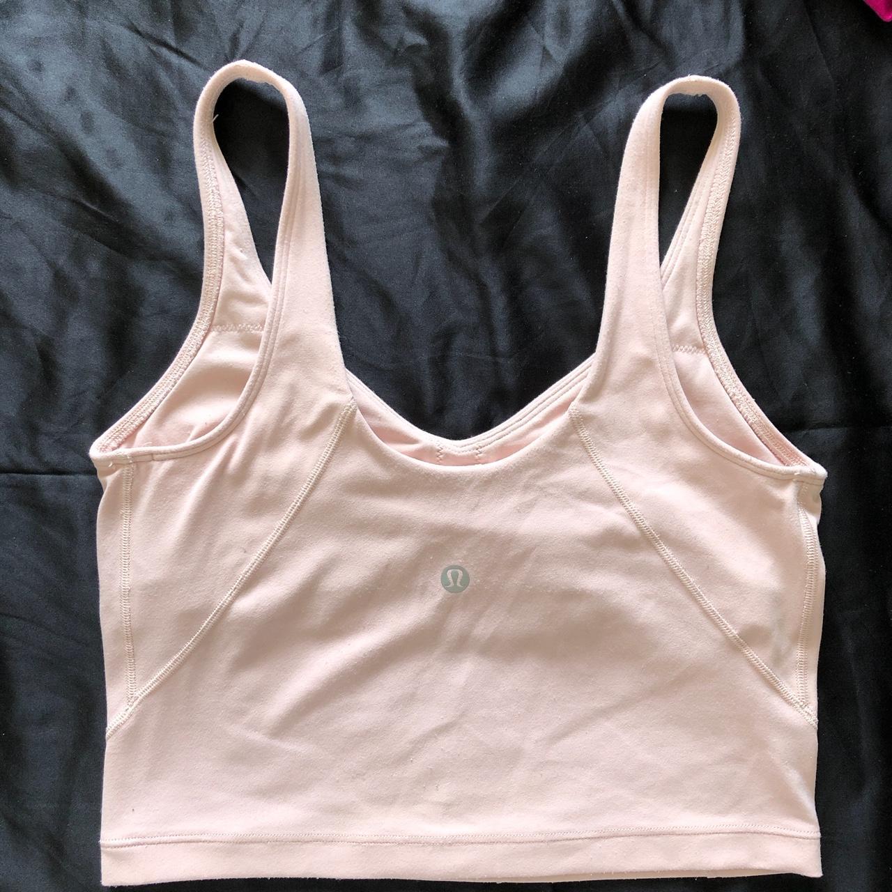 Lululemon align baby pink tank/ sports bra No label... - Depop