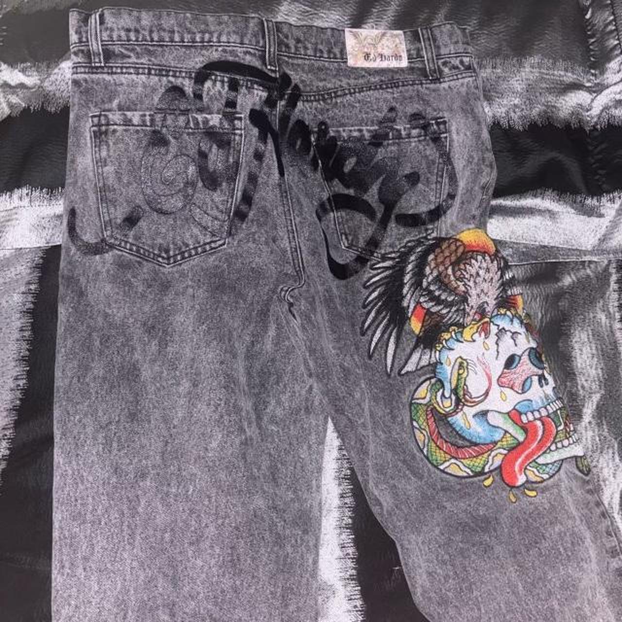 Ed hardy pants Size:34x34 Baggy fit DM BEFORE... - Depop