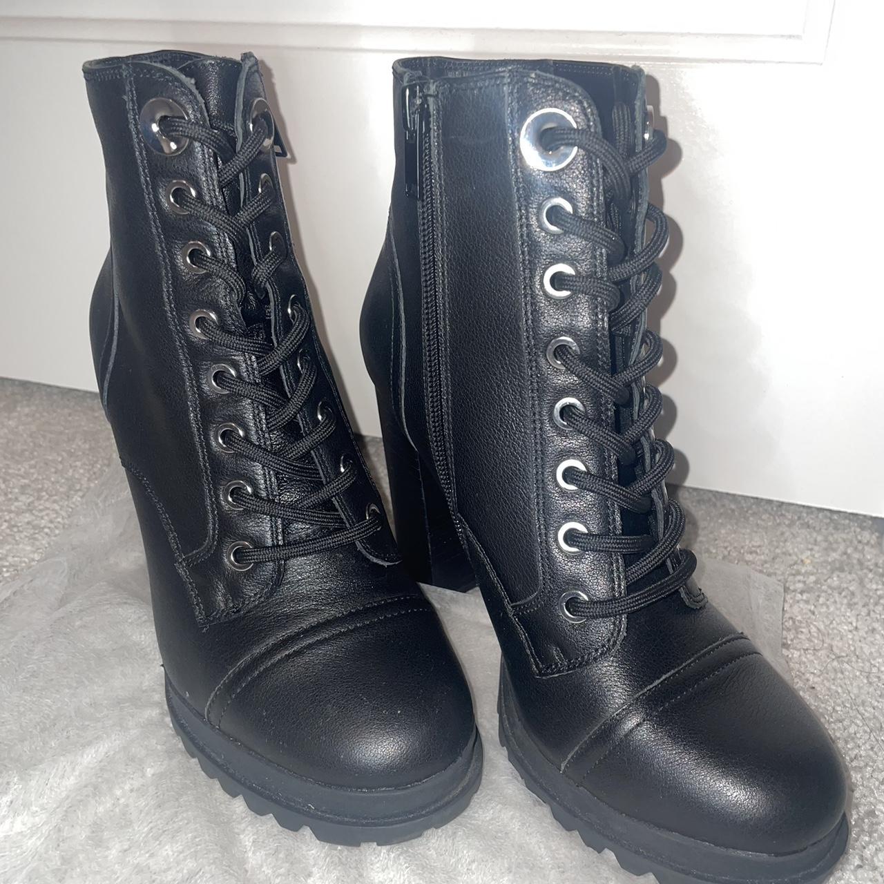 ALDO Marille chunky sole heel hiker boot Worn. Depop