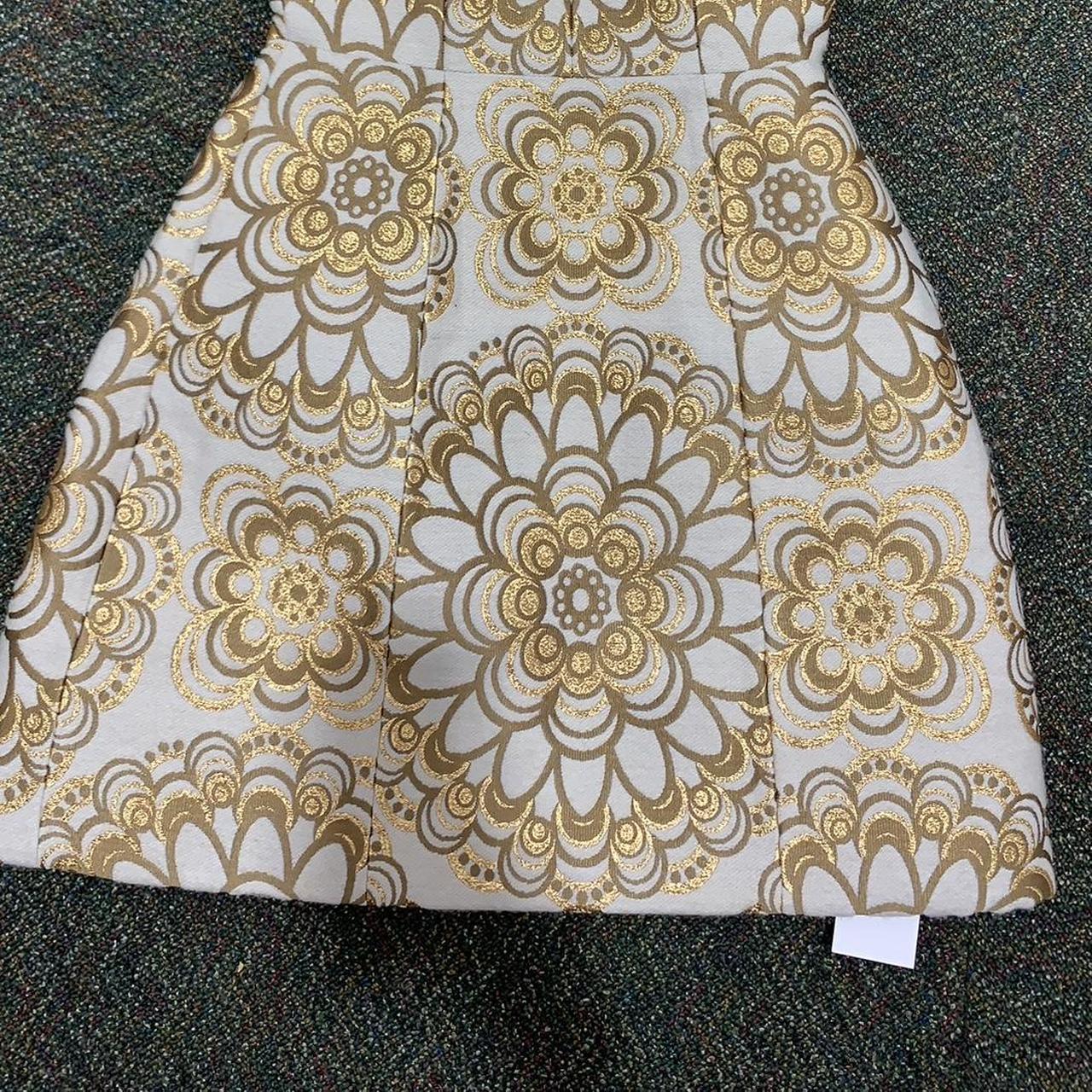 New Alice + Olivia Gold Brocade Mandala Designer | Depop New Alice + Olivia Gold Brocade Mandala Designer | Depop
