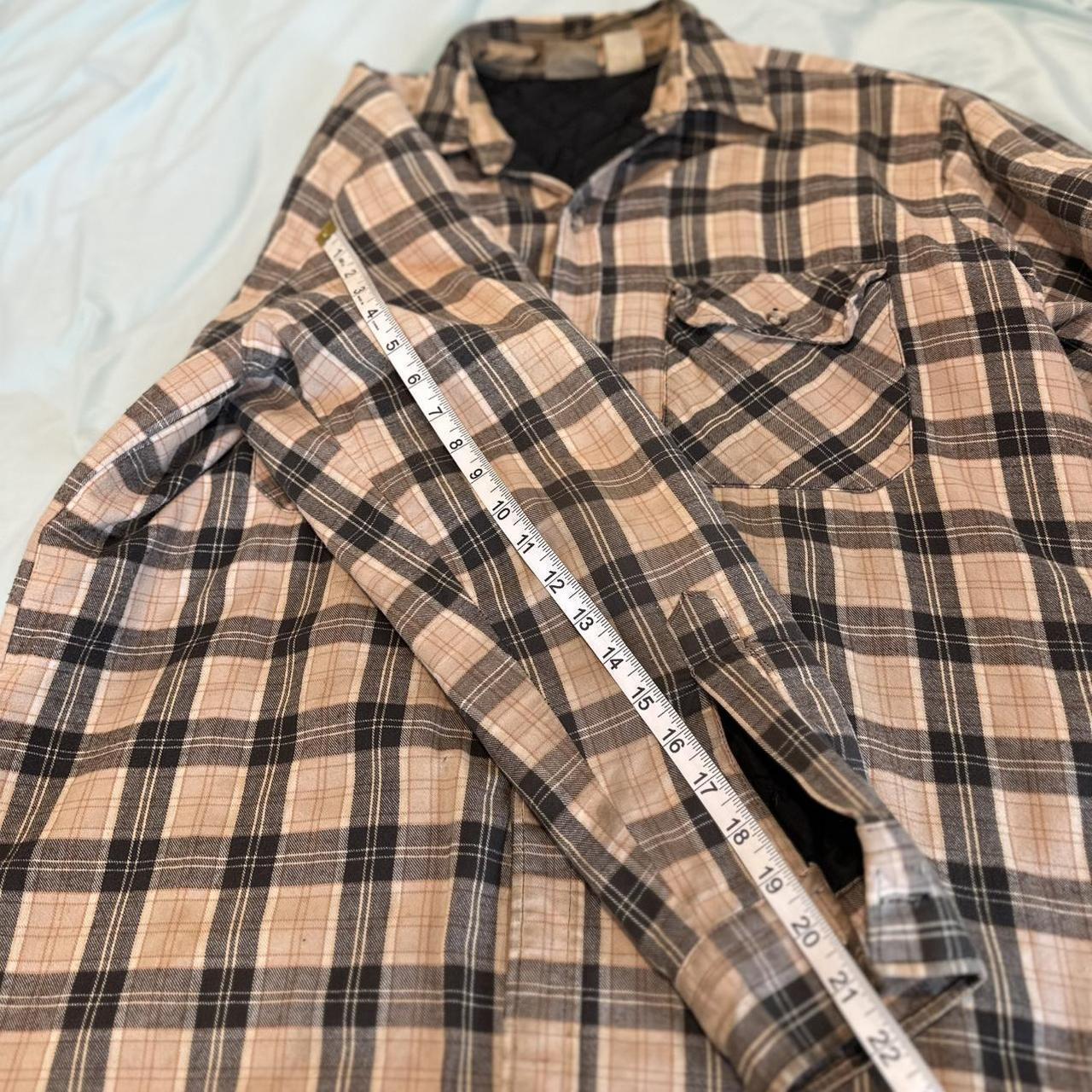 Lee Men's Shacket Jacket - Tan/Black - XL – VTG 8… - image 5