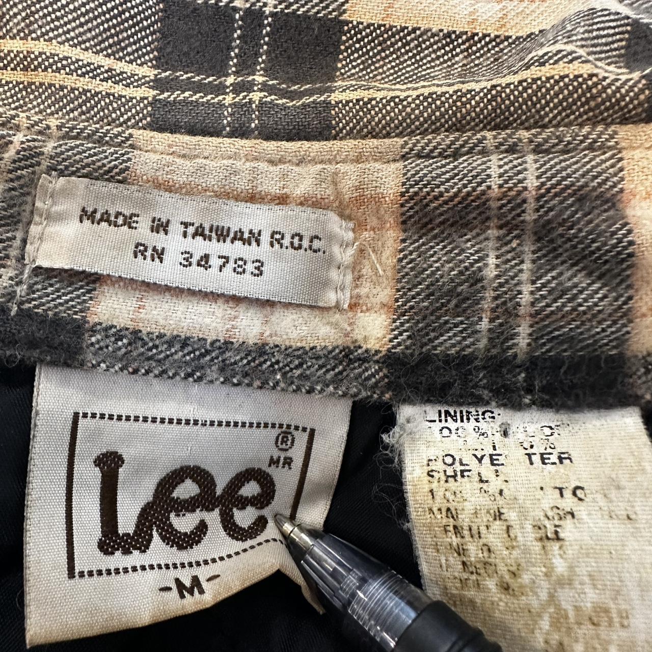 Lee Men's Shacket Jacket - Tan/Black - XL – VTG 8… - image 6