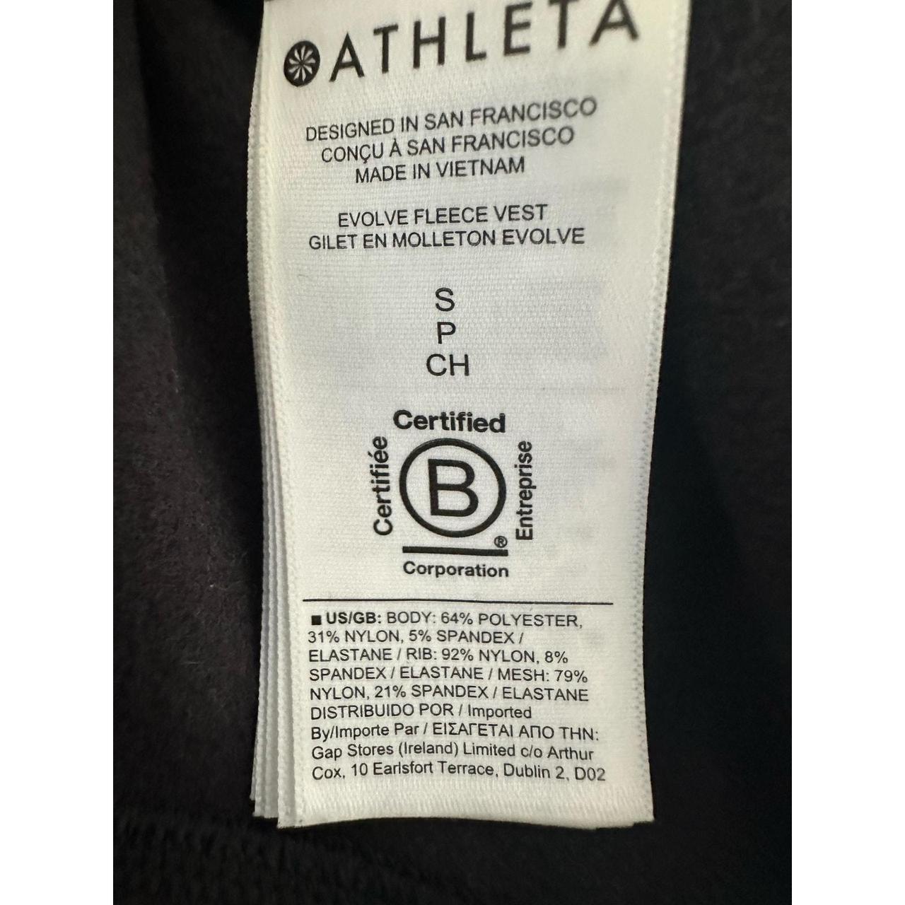 Athleta Evolve Fleece Vest size S popular Small