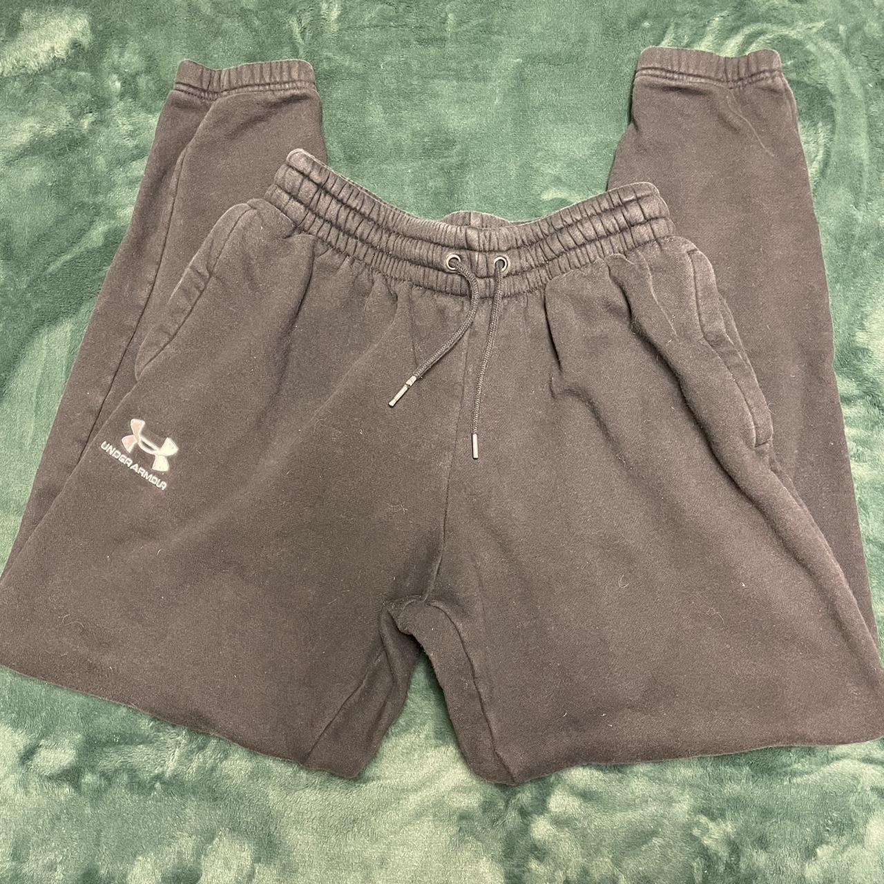 black under armor joggers size medium #joggers - Depop