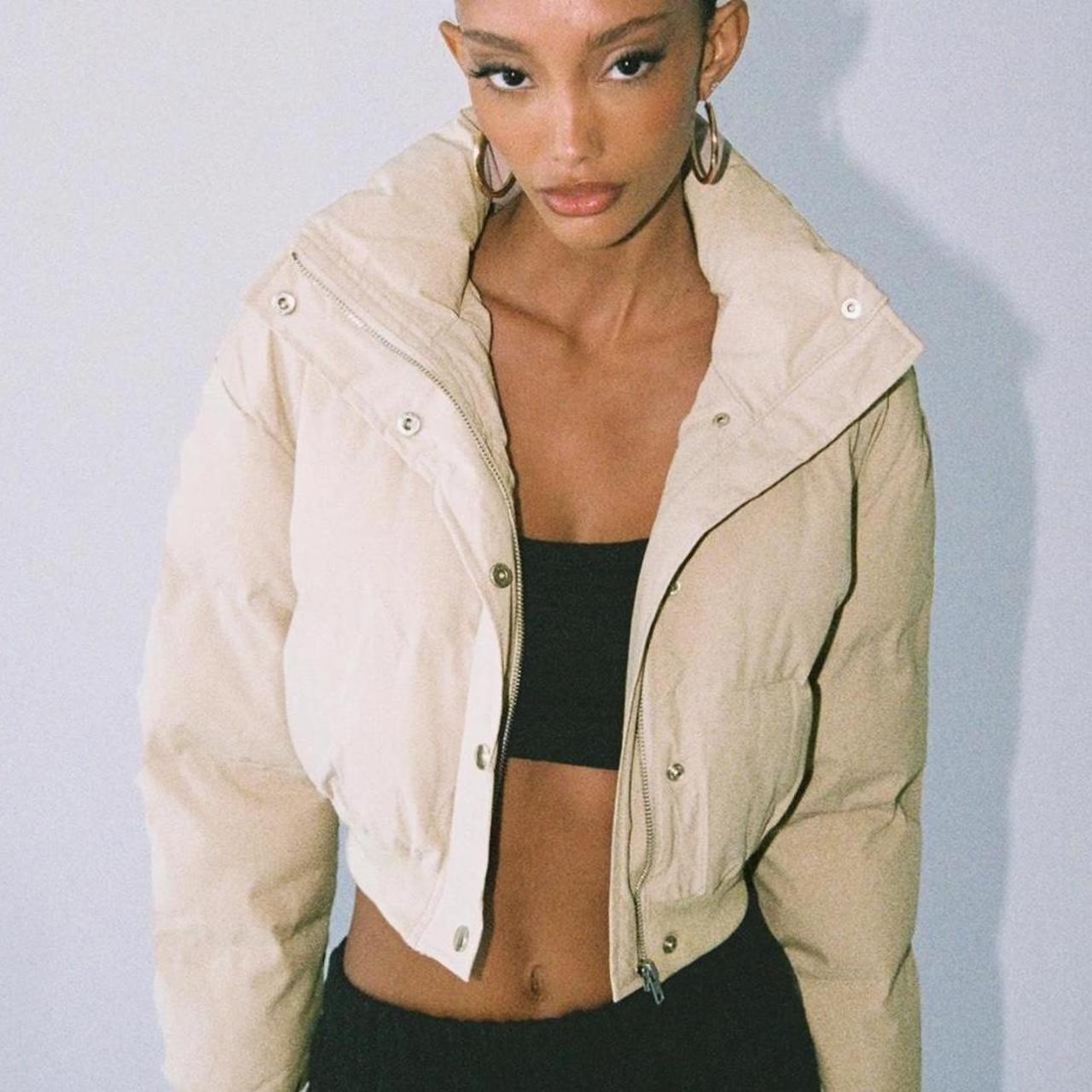 Princess Polly Women's Jacket Tan/Cream S – Princess Polly