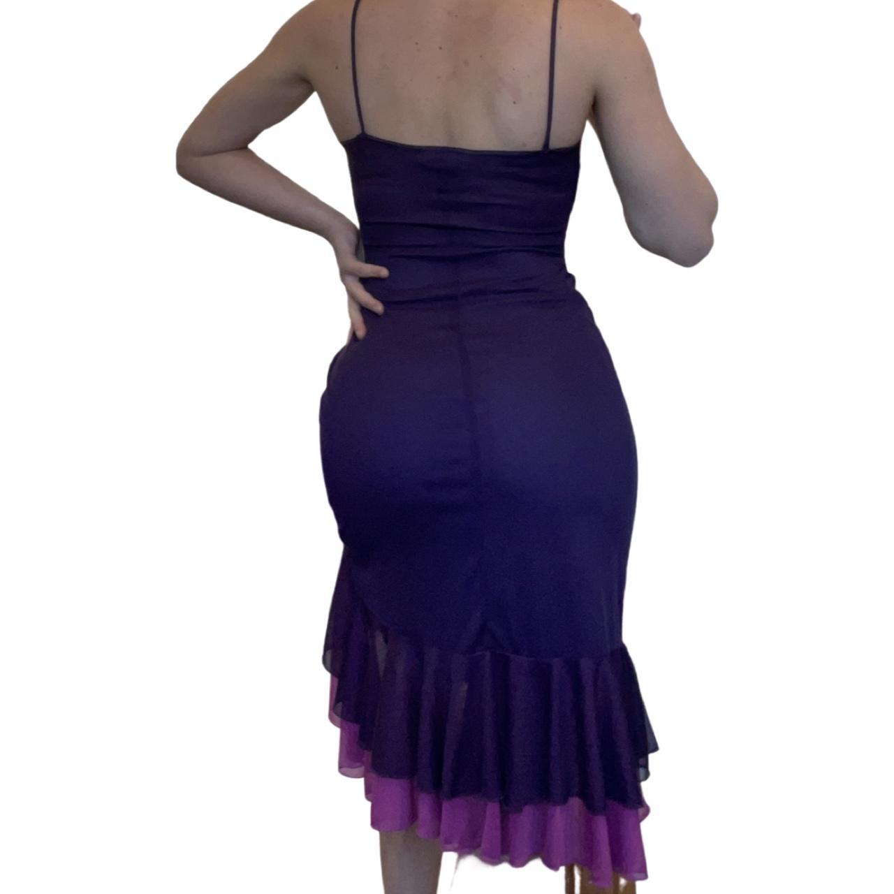 Women's Pink and Purple Dress Depop