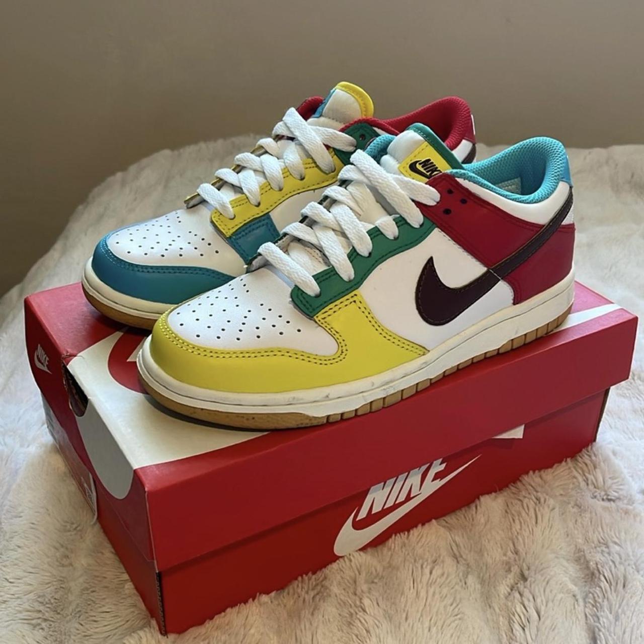 Nike Free 99 Dunk Low GS 5Y (No Box) - Depop