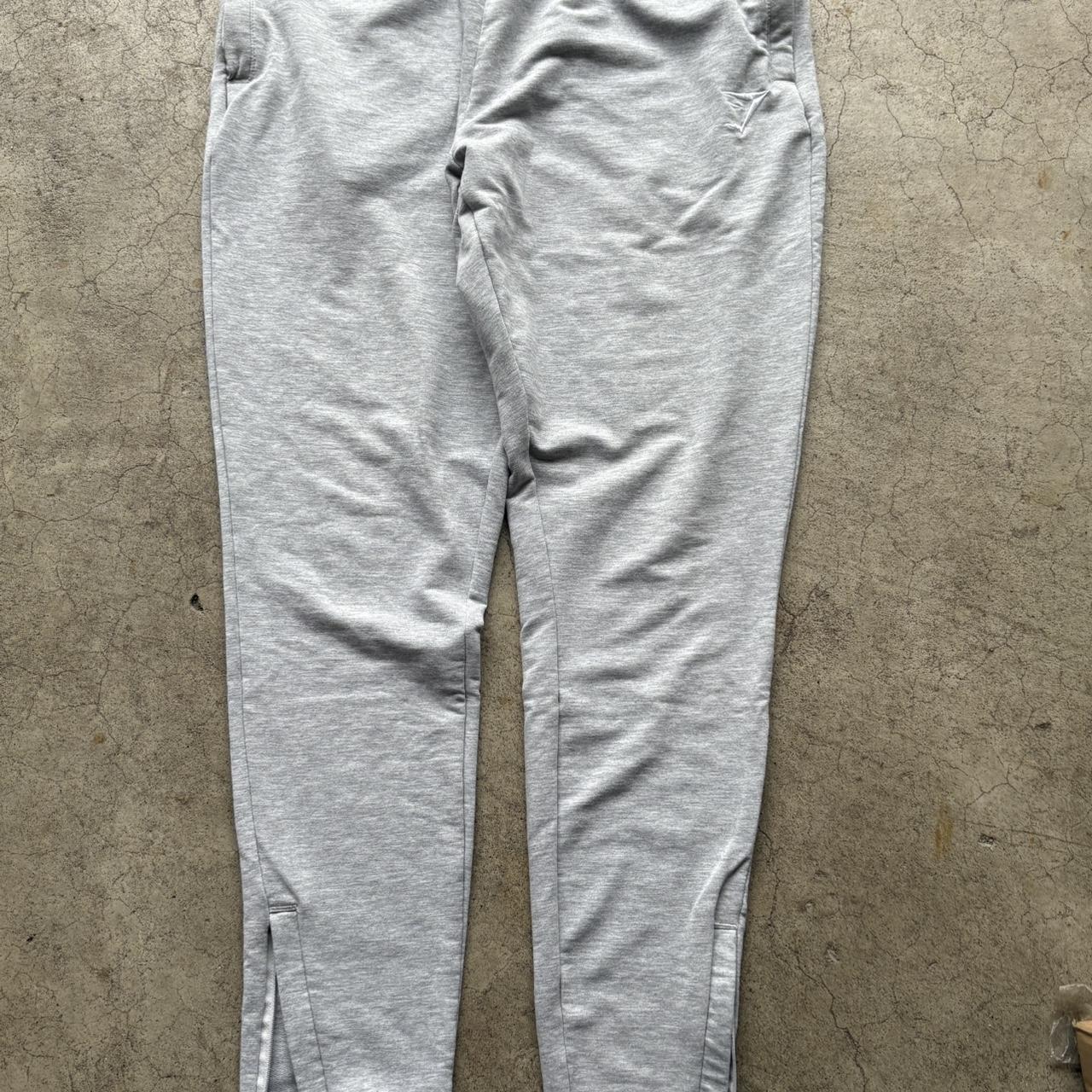 Gymshark Women's Sweatpants Grey L – Grey Gymshark wide legged