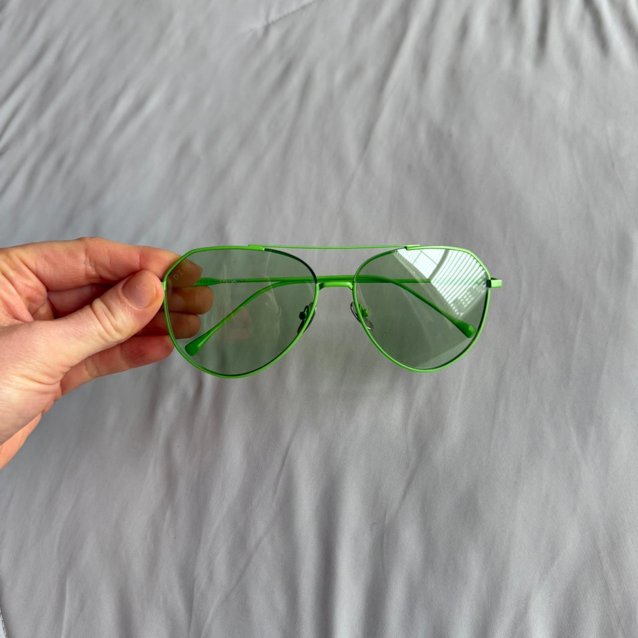 DIFF Women's Aviator Sunglasses - Green – Diff Ey… - image 1