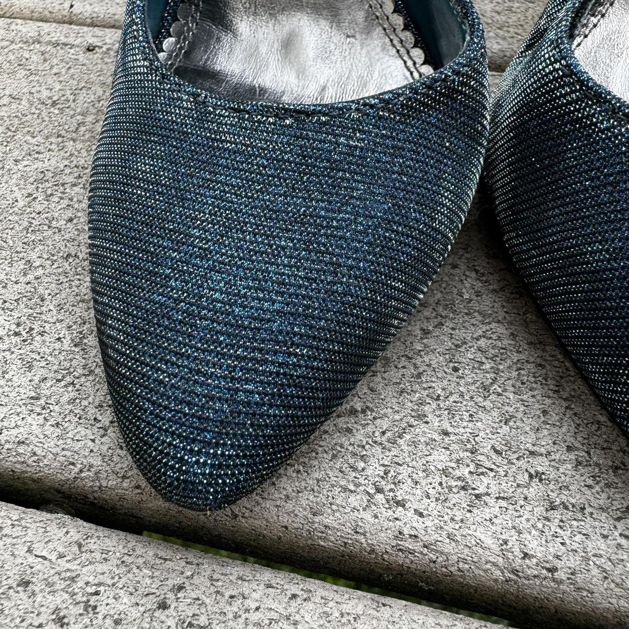 Size 7M blue sparkly Michael Shannon