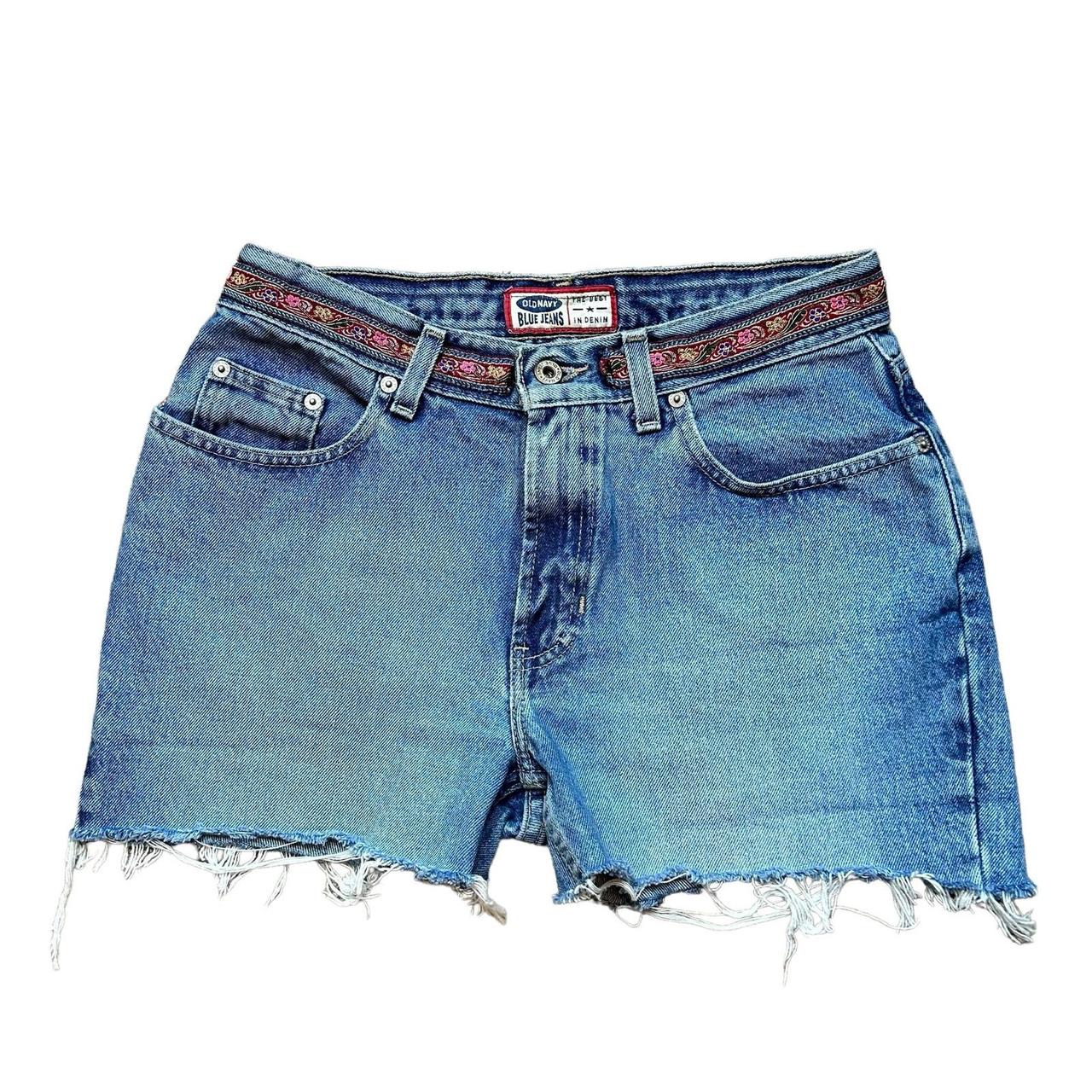 Vintage old school old navy cut off jean shorts with