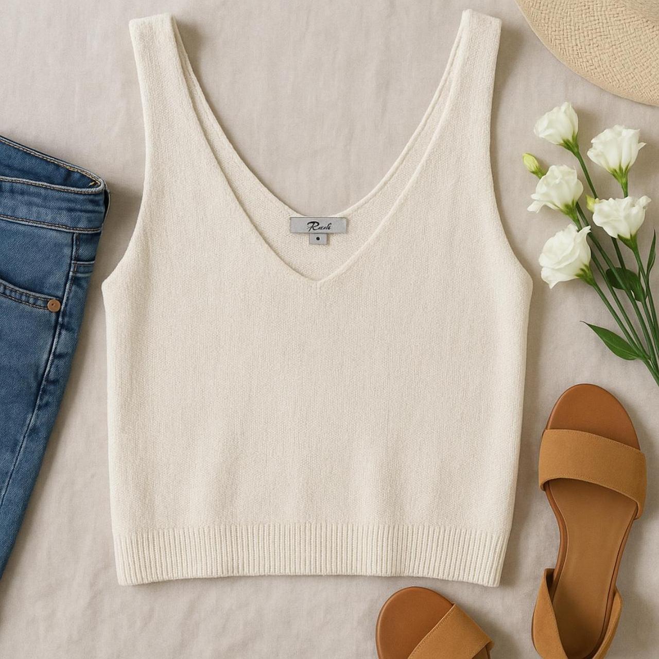 Rails Women's Tank top - Cream/White - M – Rails … - image 2