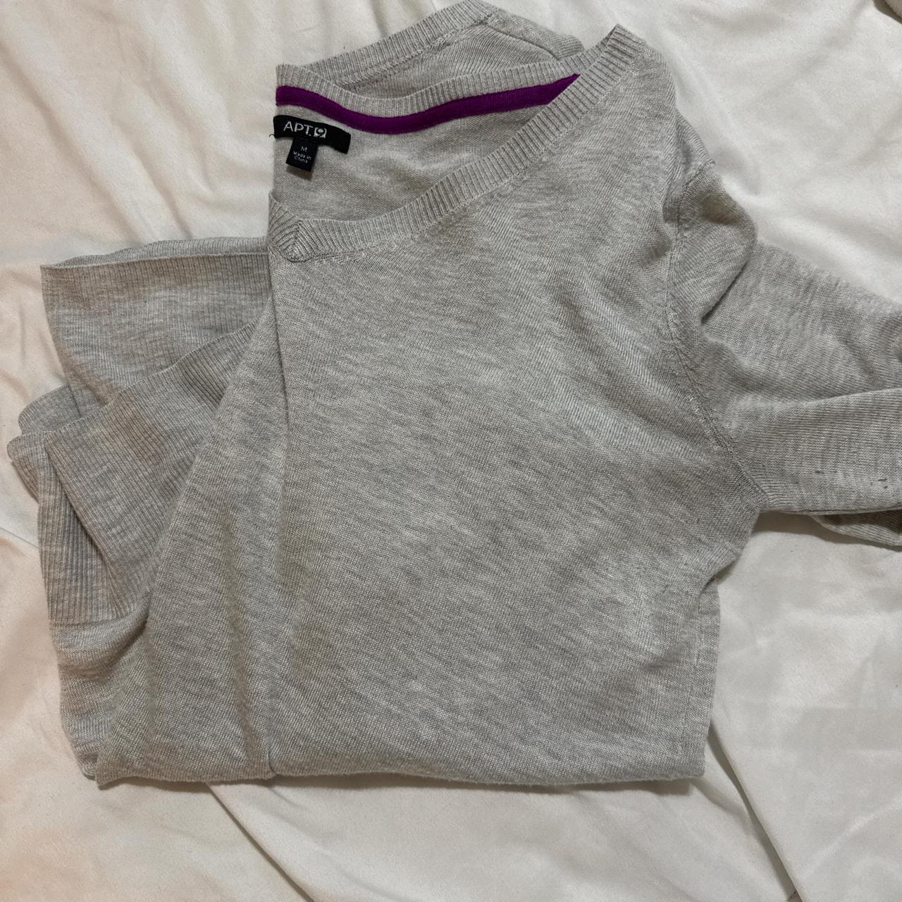 Apt. 9 Women's Sweater - Grey - M – Grey Y2K swea… - image 1