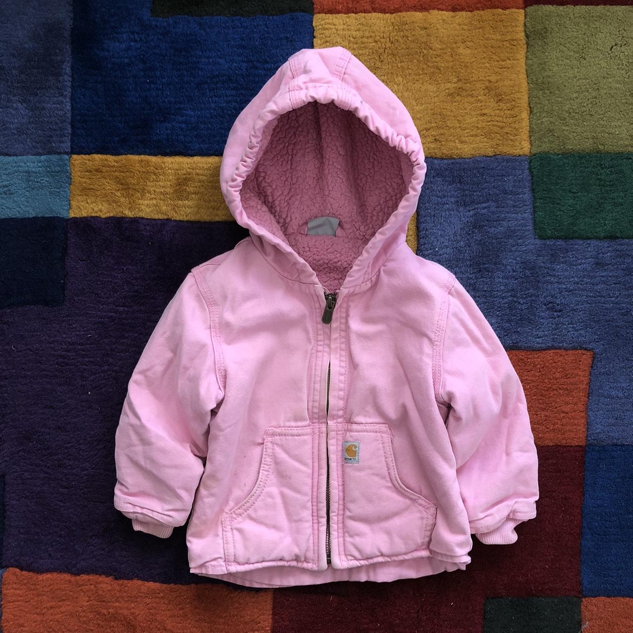 Baby pink carhartt jacket best sale